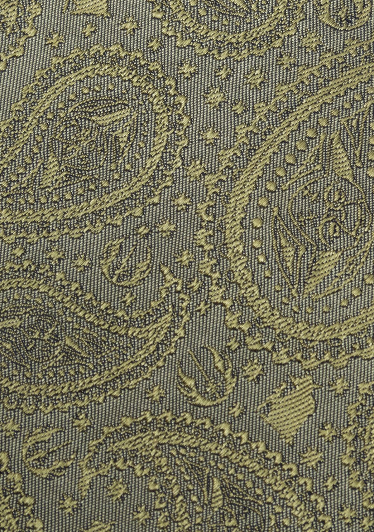 Mens Yoda Paisley Sage Green Silk Tie