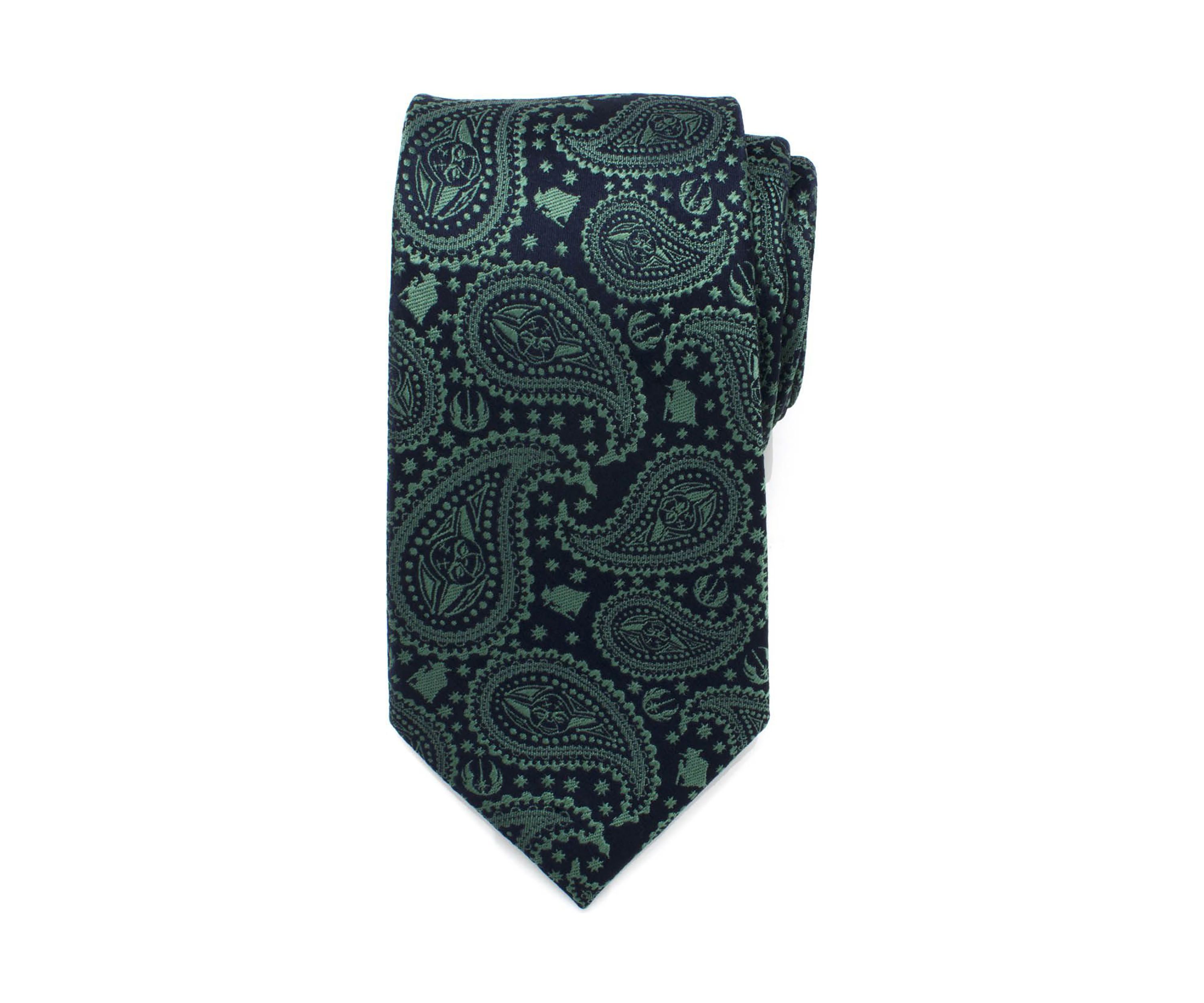 Yoda Green Paisley Tie