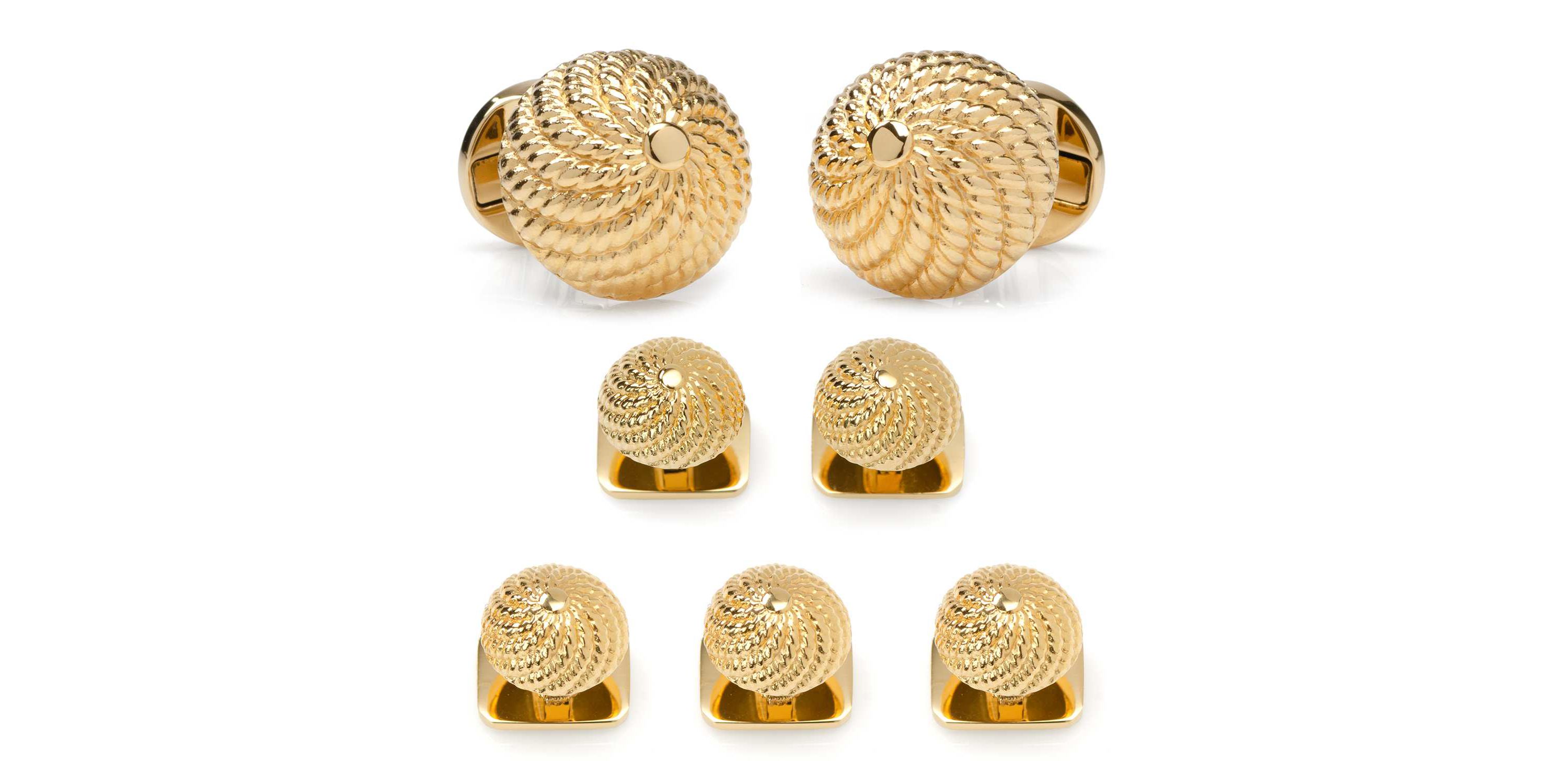 VDP 3D Colony Gold Stainless Stud Set