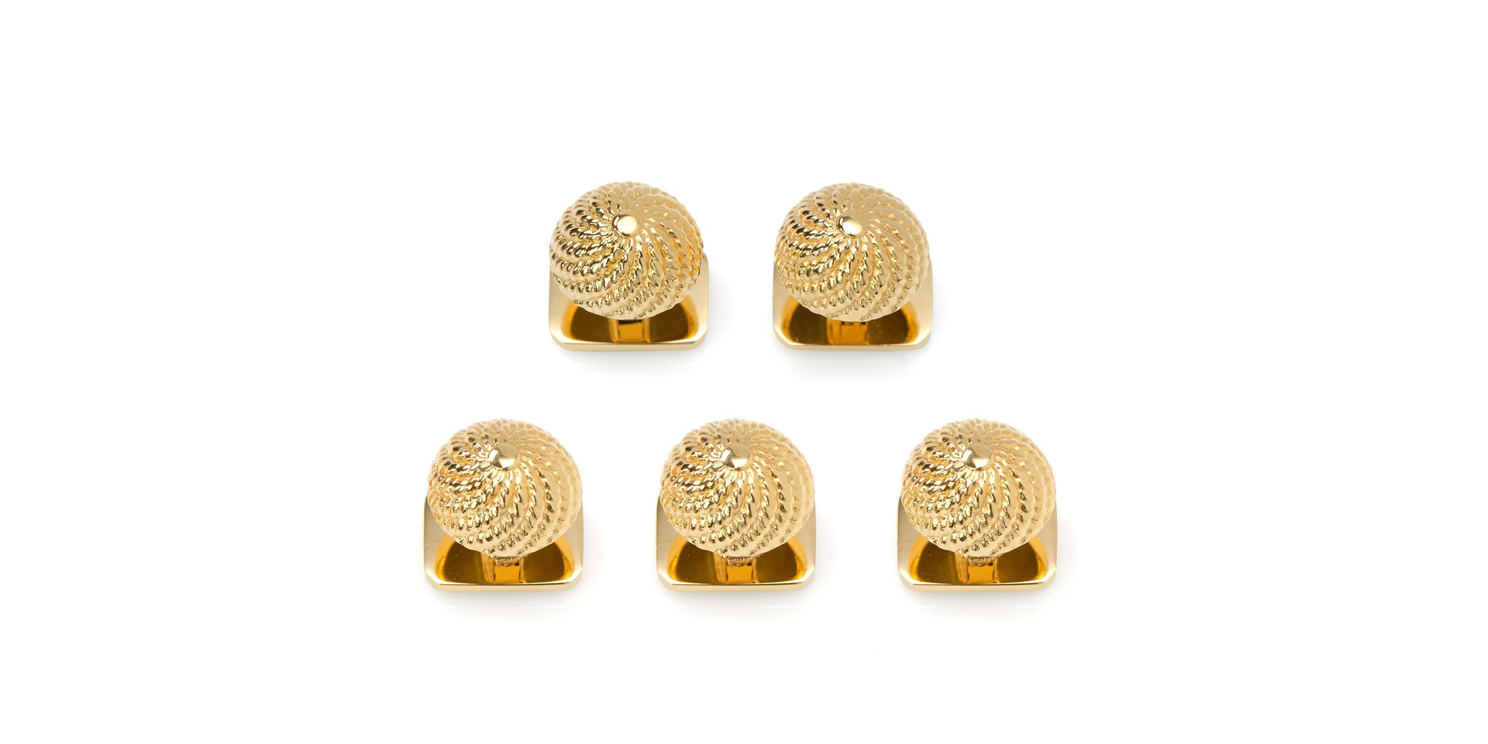 VDP 3D Colony Gold Stainless Studs
