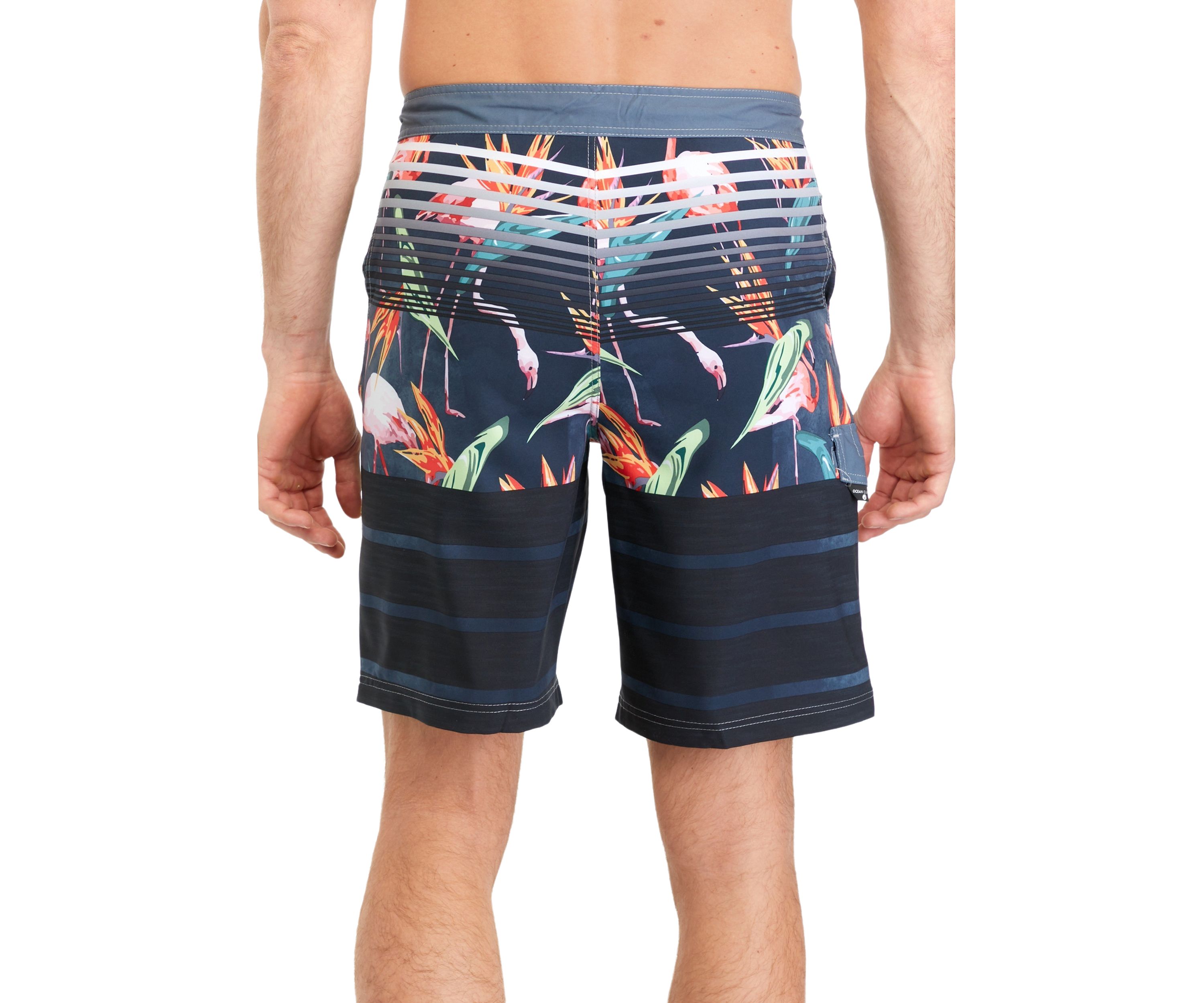 Wild Flamingos Printed Board Shorts