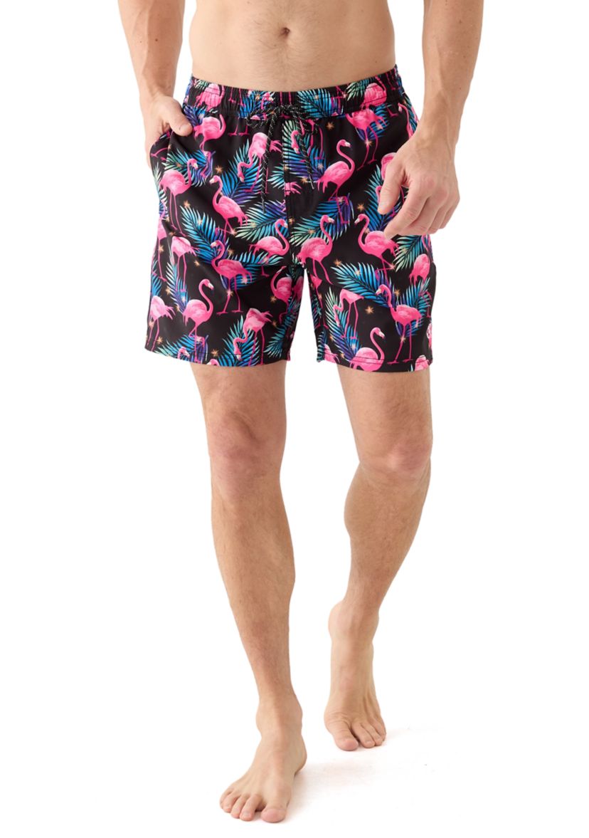 Travis Printed Volley Swim Trunks