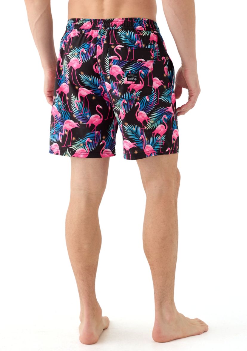 Travis Printed Volley Swim Trunks