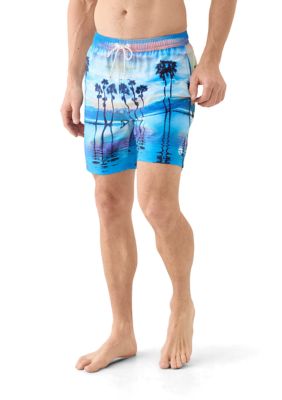 Ocean Current Men's Slip Volley Printed Swim Trunks