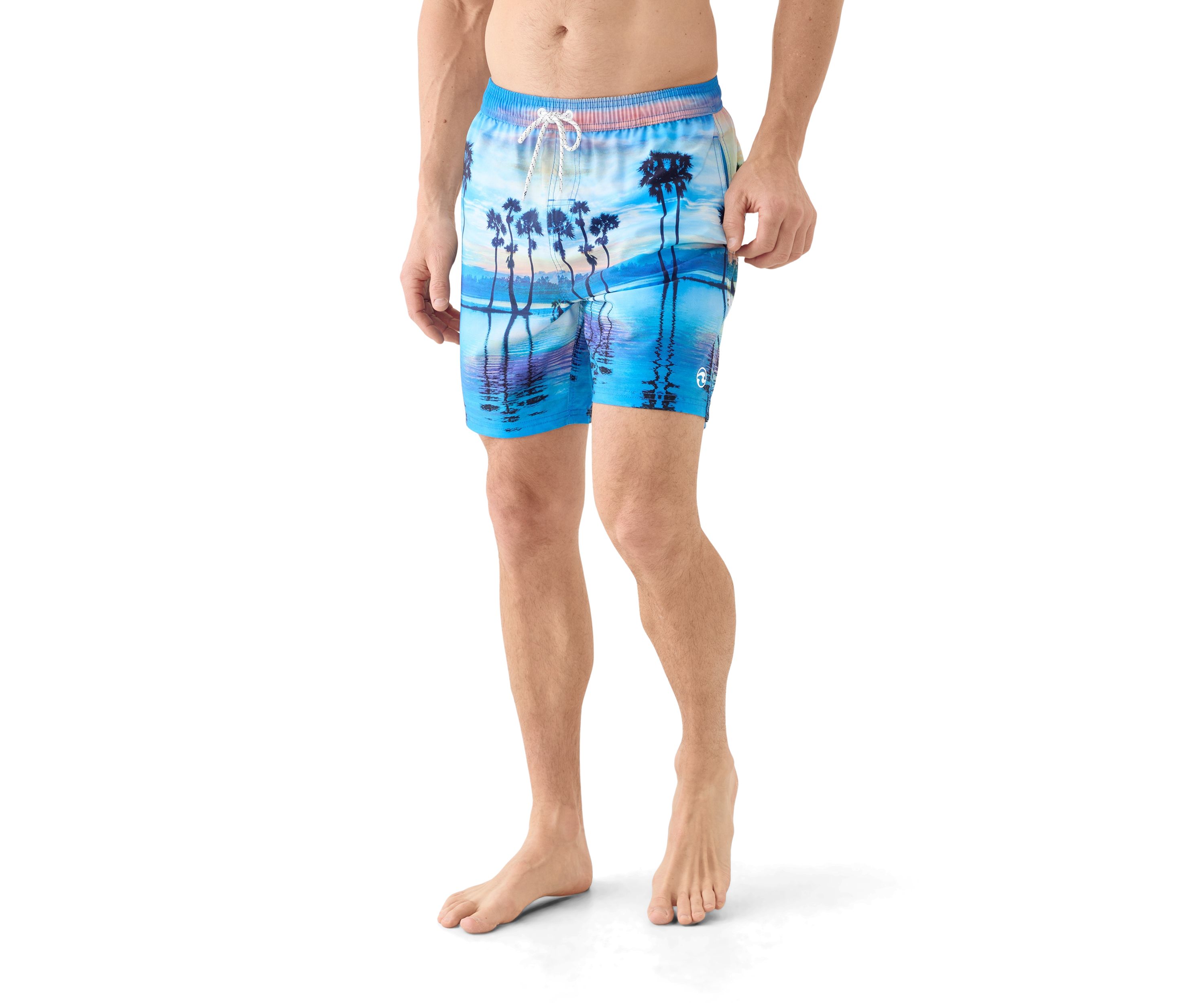 Slip Volley Printed Swim Trunks