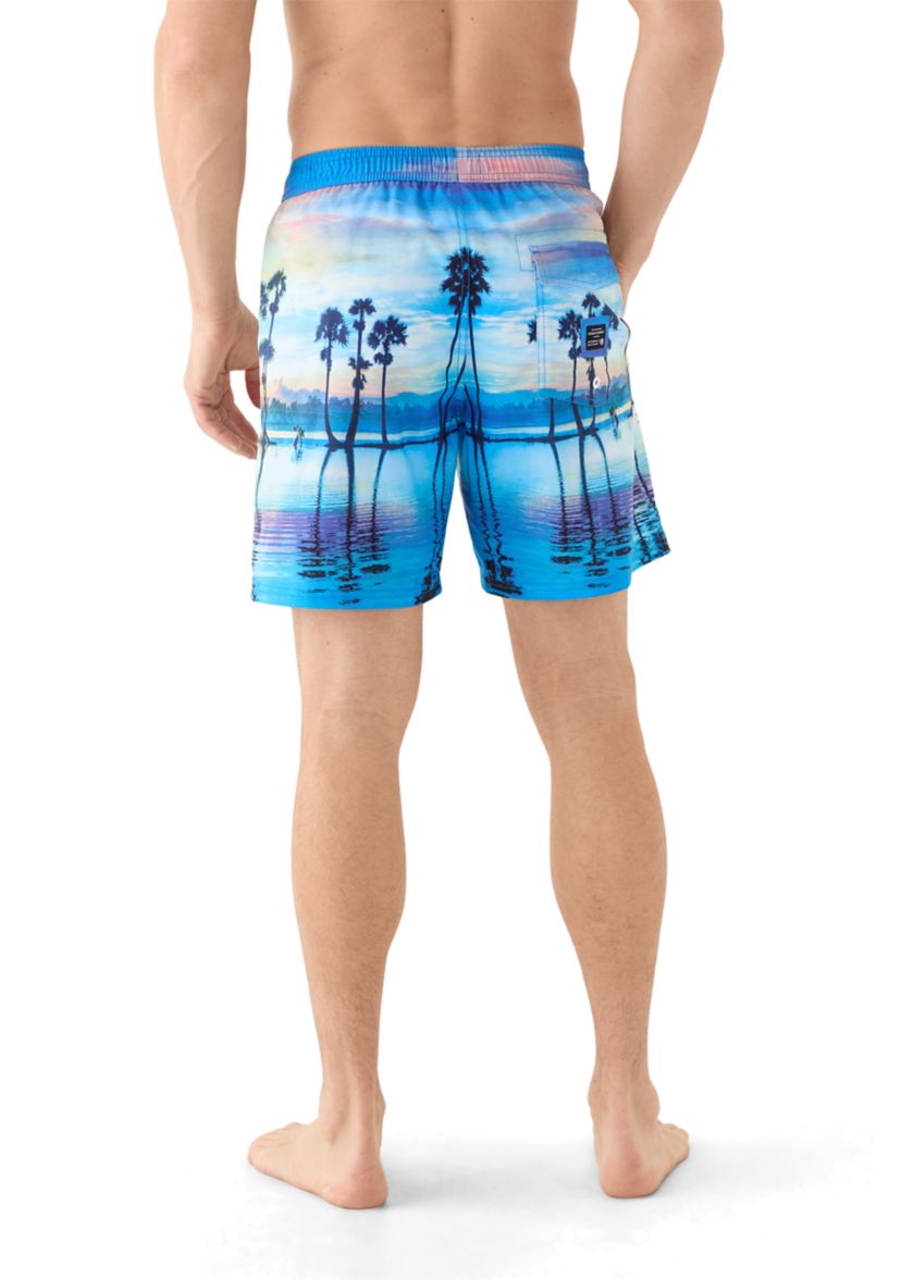 Slip Volley Printed Swim Trunks