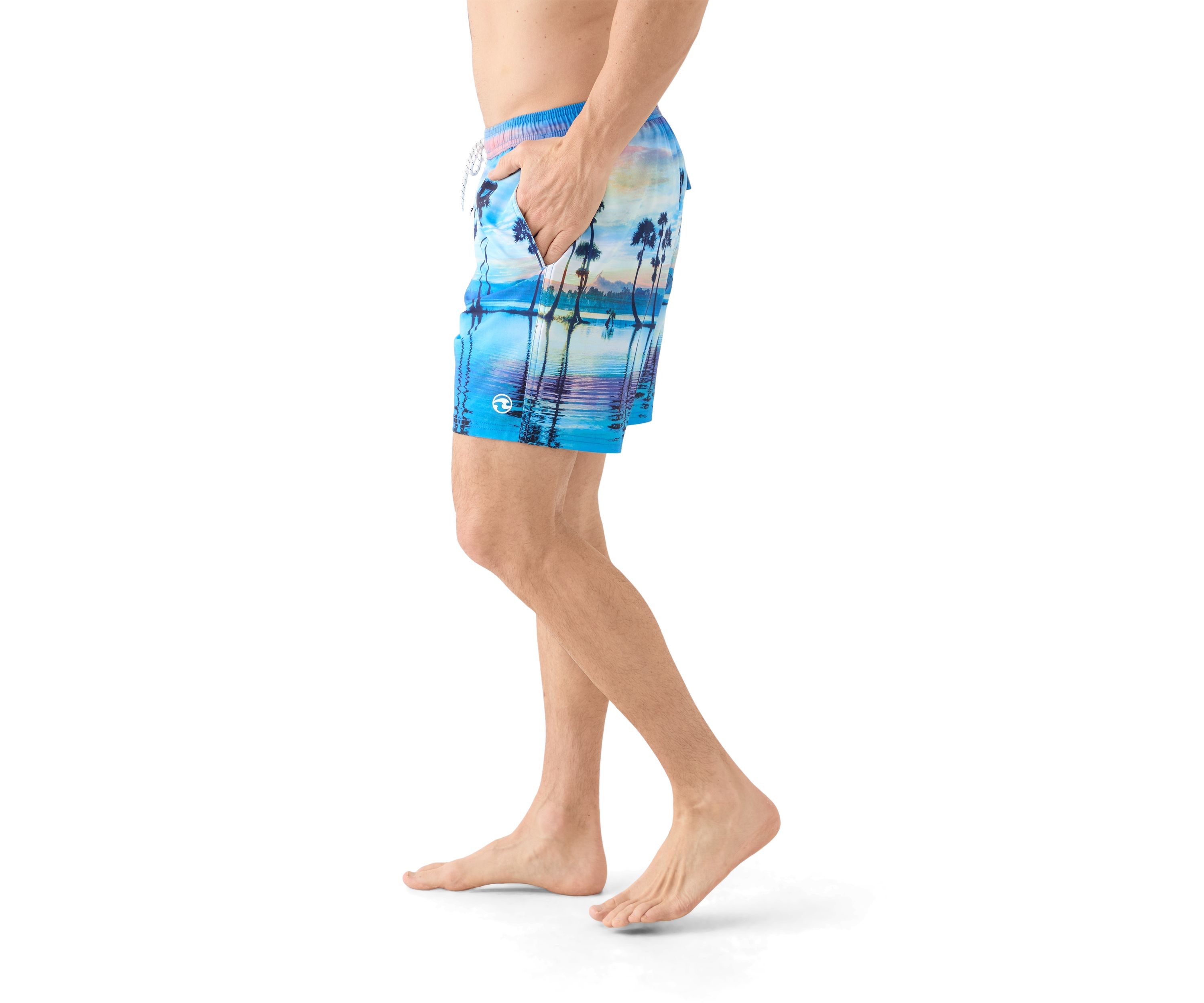 Slip Volley Printed Swim Trunks