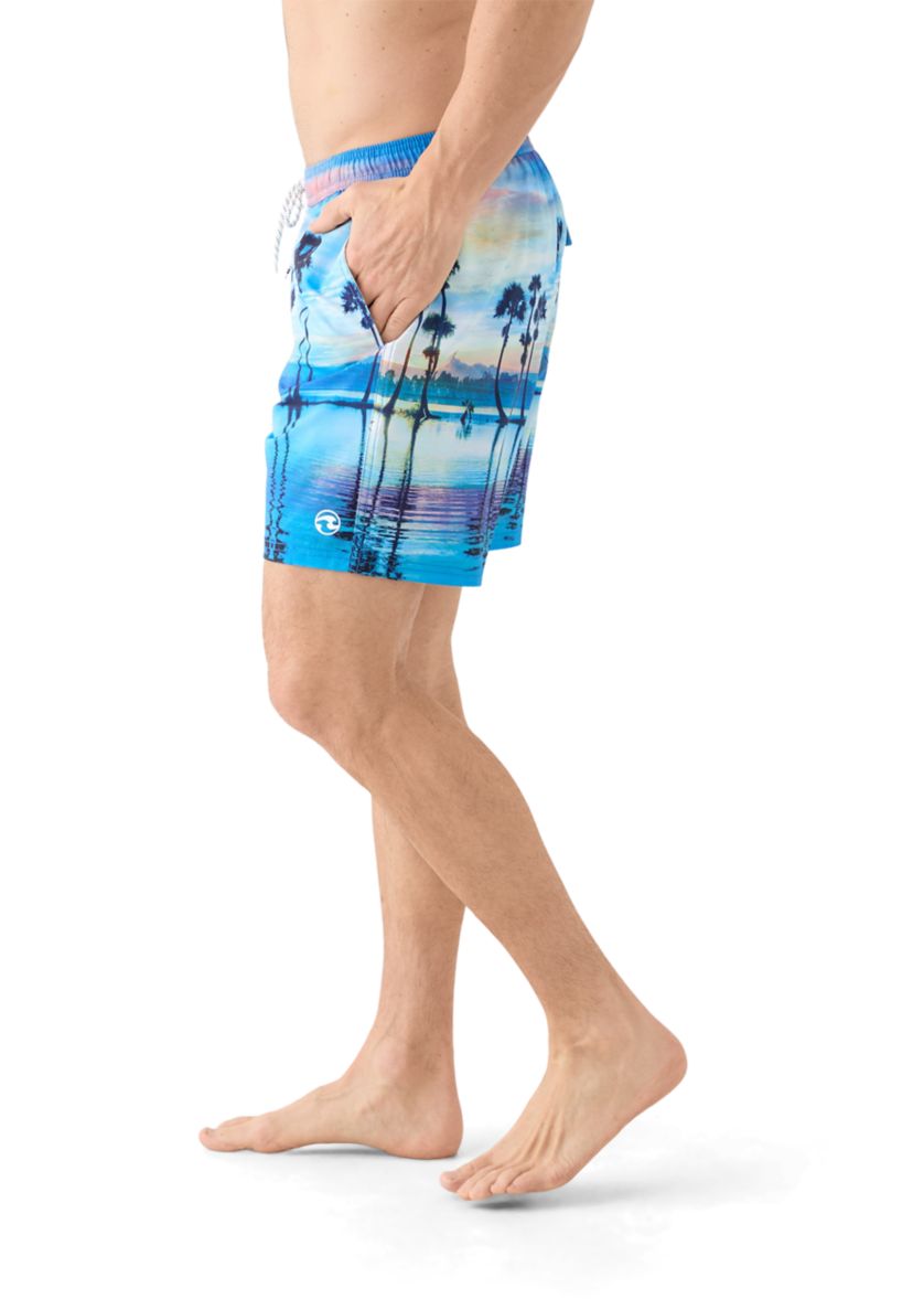 Slip Volley Printed Swim Trunks