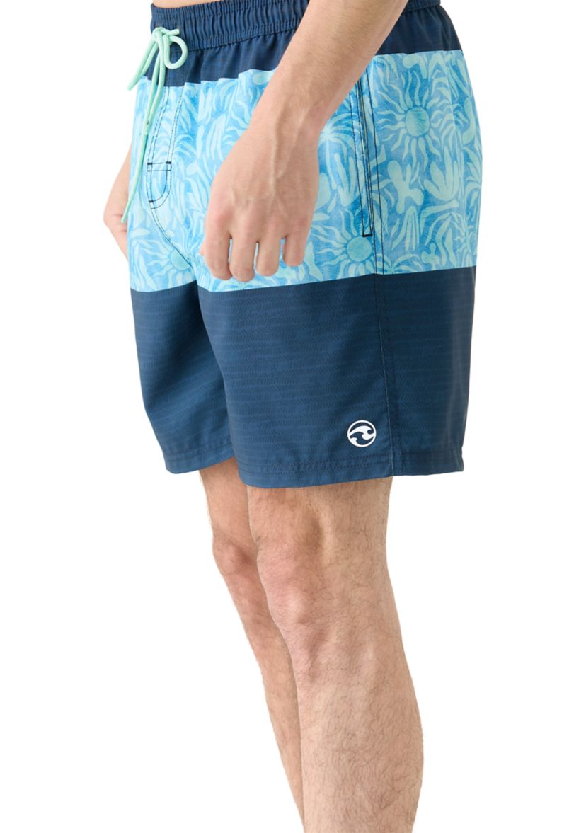 Portolla Printed Volley Swim Trunks