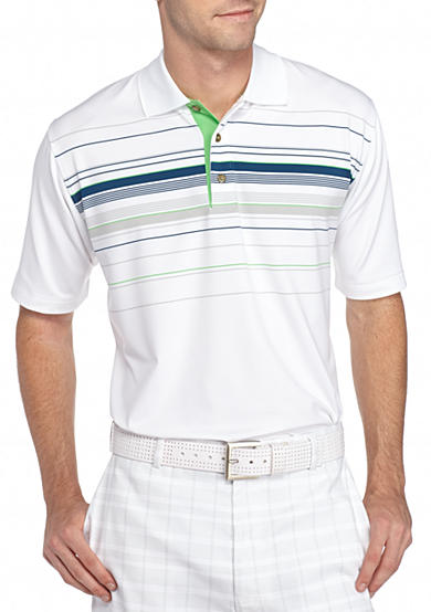 PEBBLE BEACH™ Classic-Fit Chest-Striped Performance Golf Polo Shirt | Belk