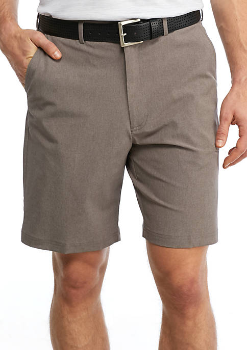 PEBBLE BEACH™ 9.5-in Classic-Fit Marled Woven Performance Golf Shorts ...