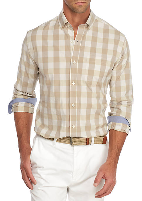 Crown & Ivy™ Long Sleeve Stretch Washed Button Down Shirt | belk