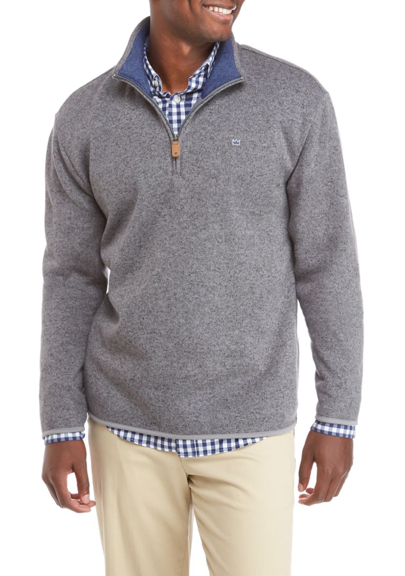  Sweater Fleece Quarter Zip Pullover 