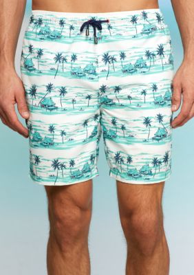 Crown & Ivy™ 7-in. Inseam Swim Trunks | Belk