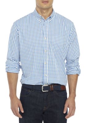 Crown & Ivy™ Long Sleeve Performance Plaid Button Down Shirt | belk