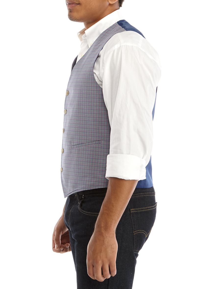 Multicolor Check Vest