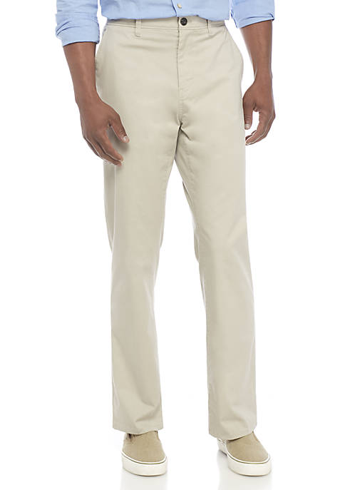 Crown & Ivy™ Stretch Flat Front Chino Pants | belk