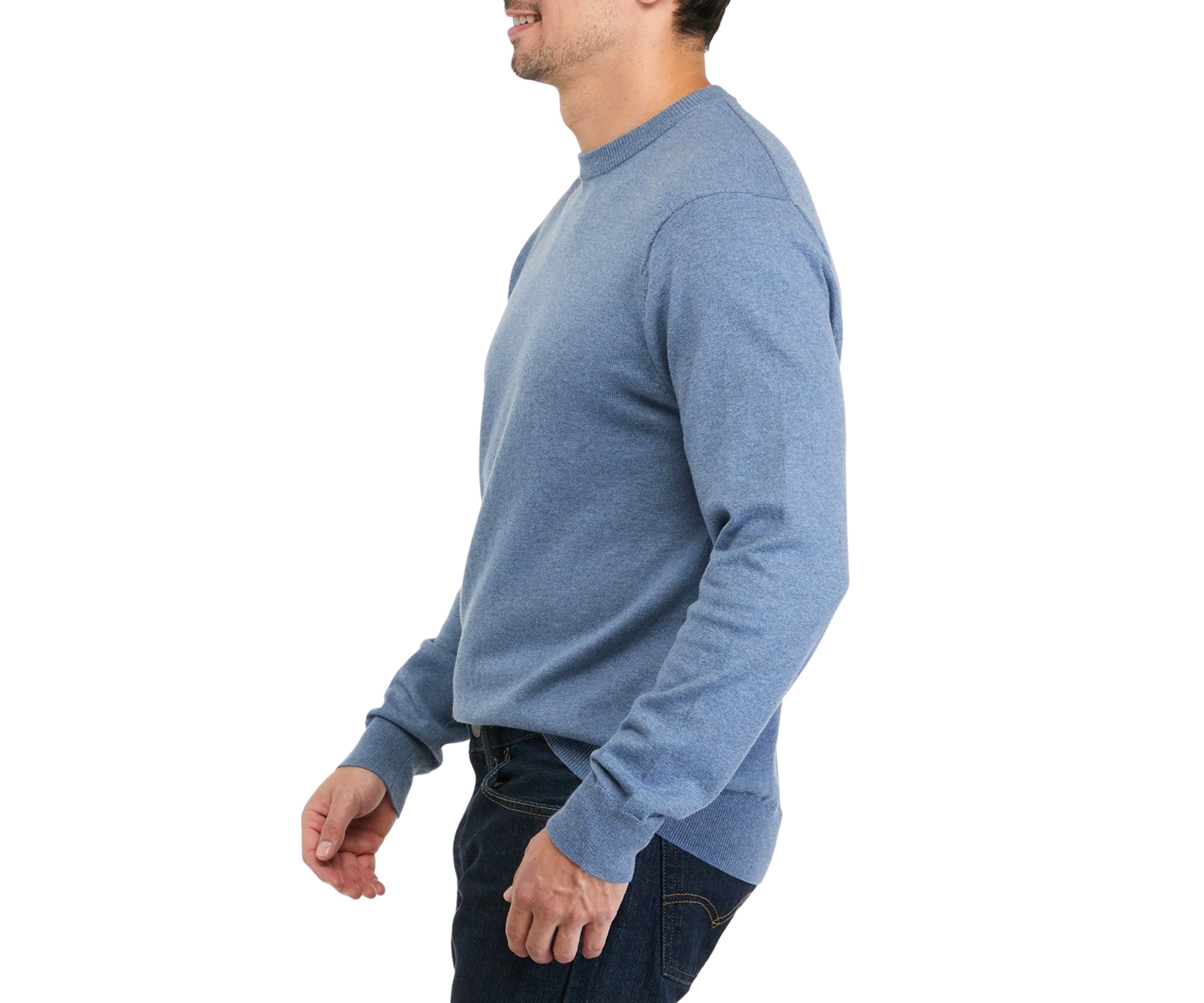 Cotton Crew Neck Solid Sweater
