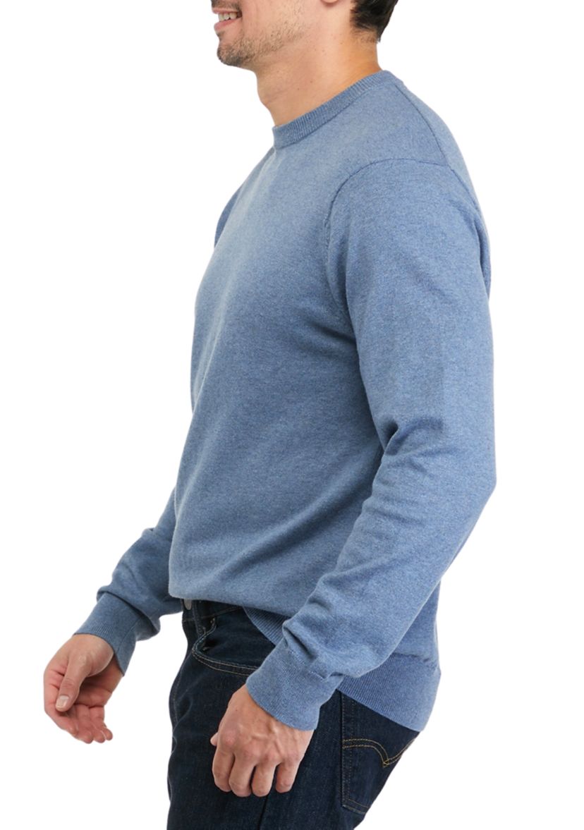 Cotton Crew Neck Solid Sweater