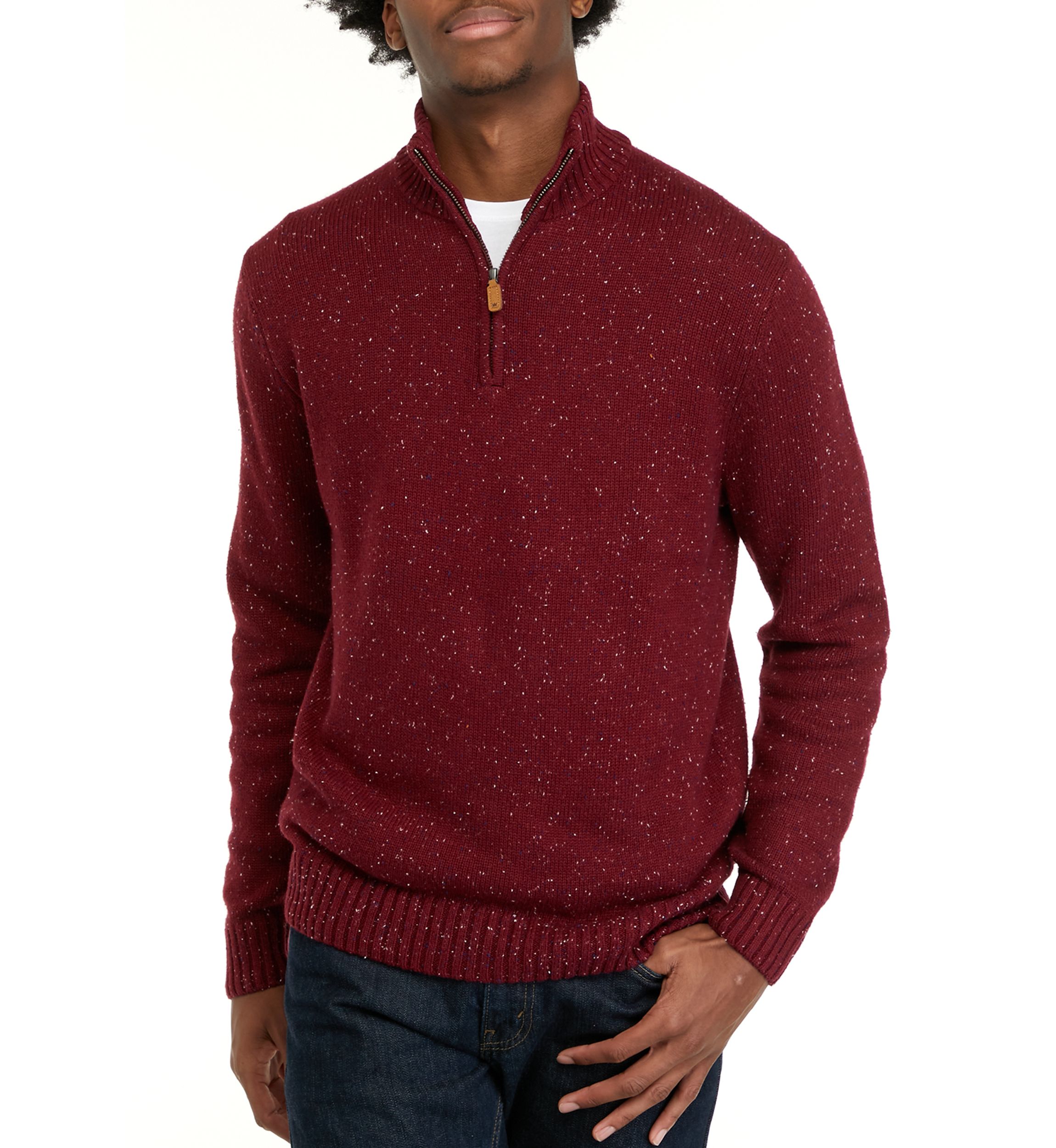 Solid Donegal 1/4 Zip Sweater