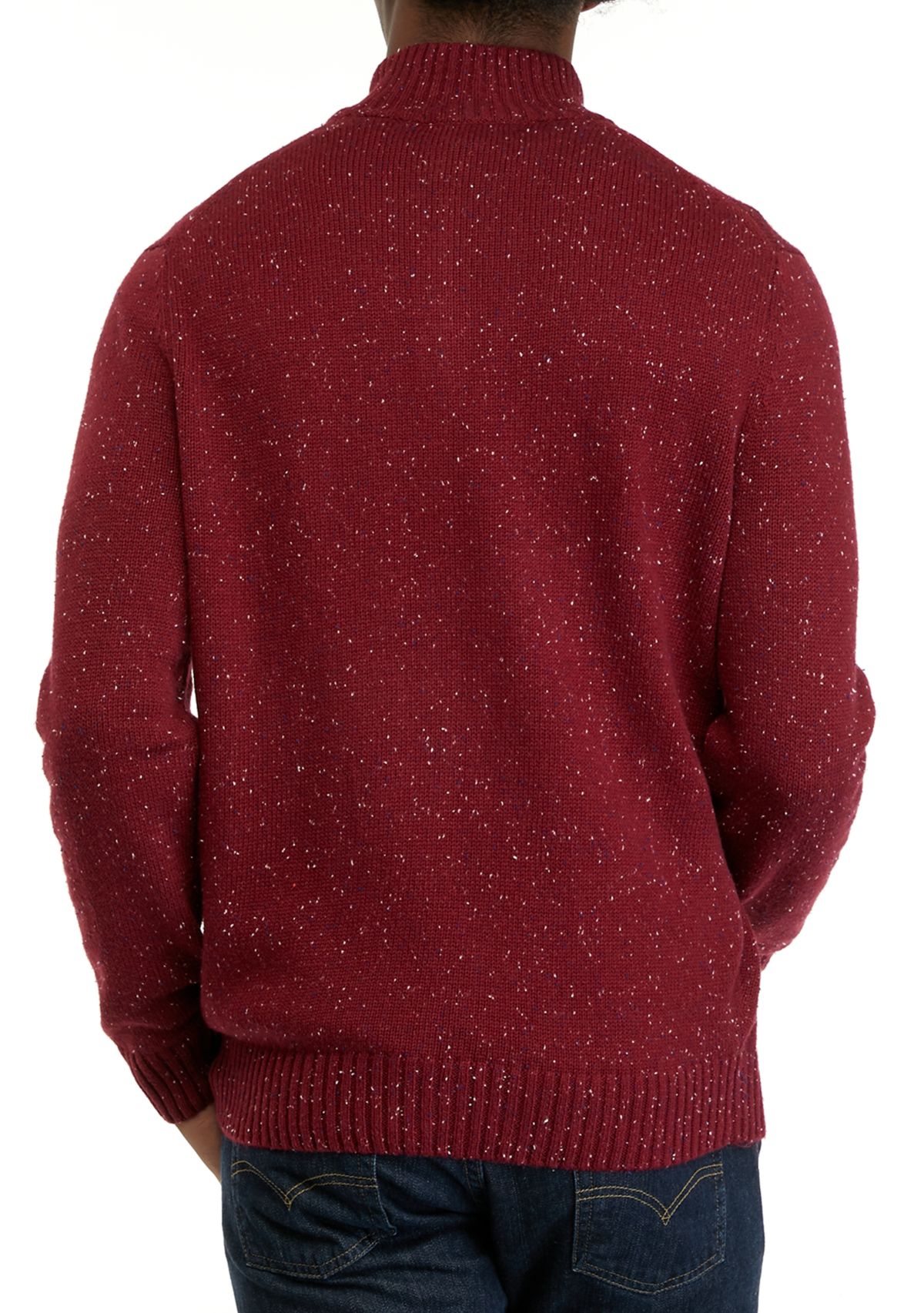 Solid Donegal 1/4 Zip Sweater