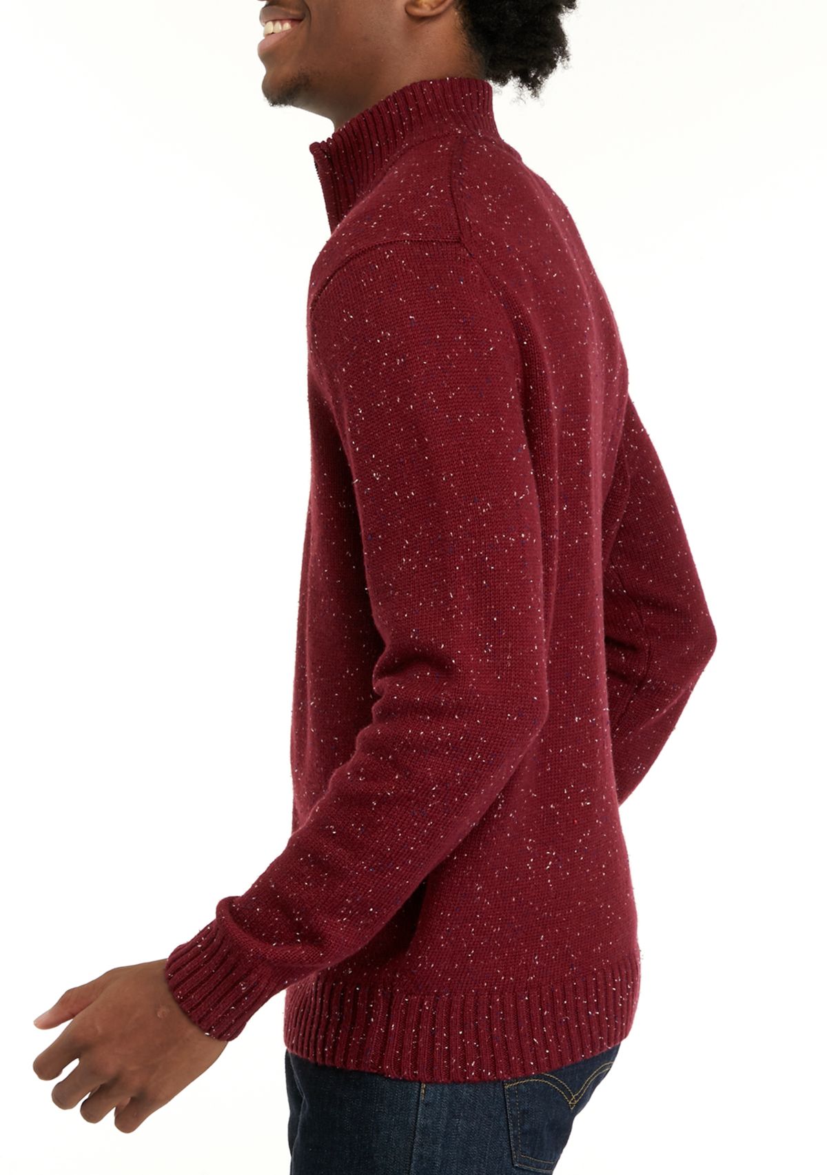 Solid Donegal 1/4 Zip Sweater