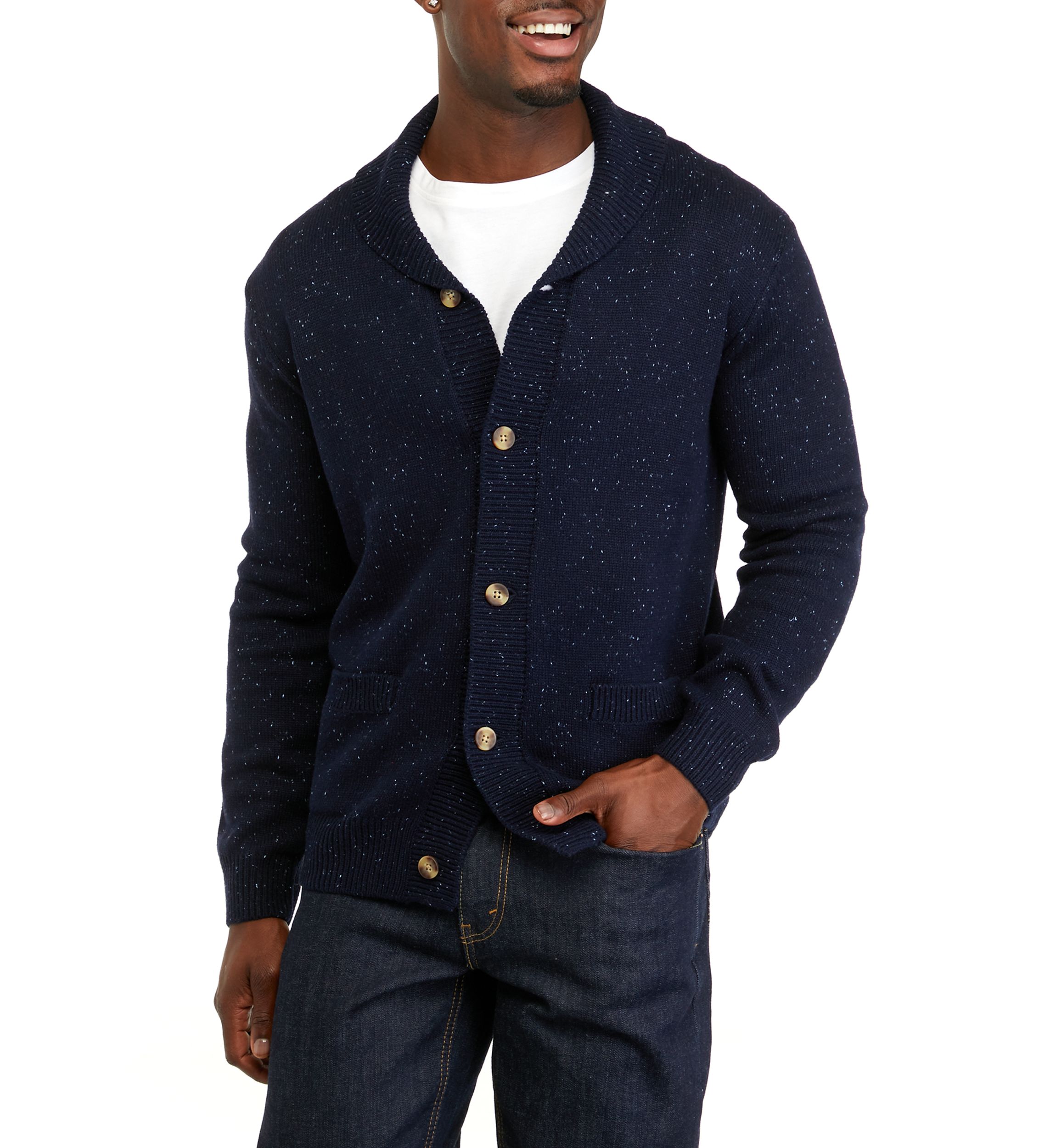 Donegal Solid Shawl Cardigan