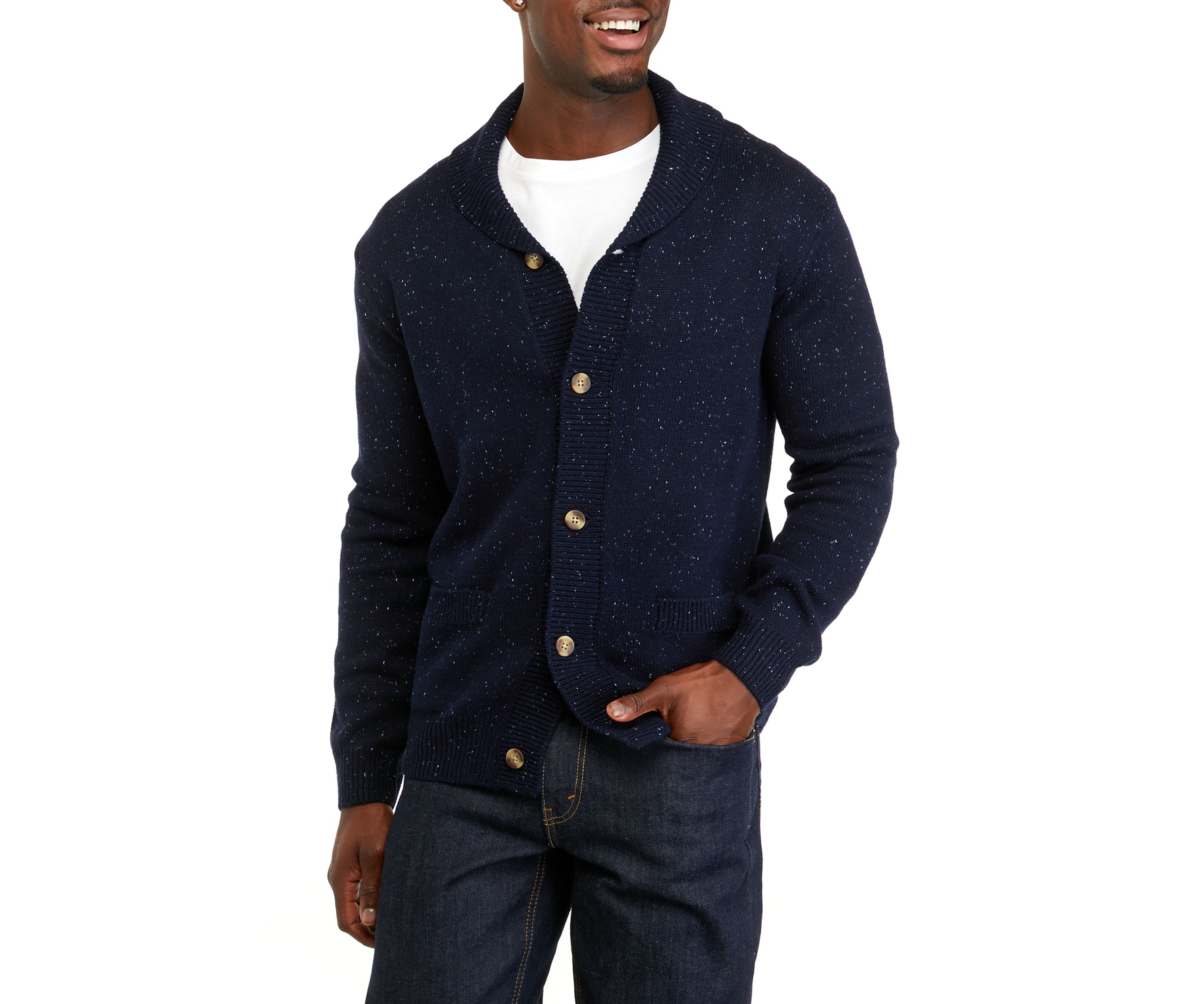 Donegal Solid Shawl Cardigan