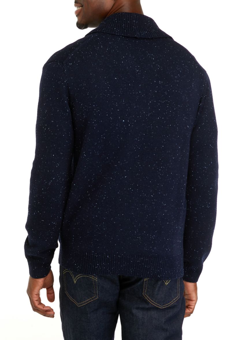 Donegal Solid Shawl Cardigan