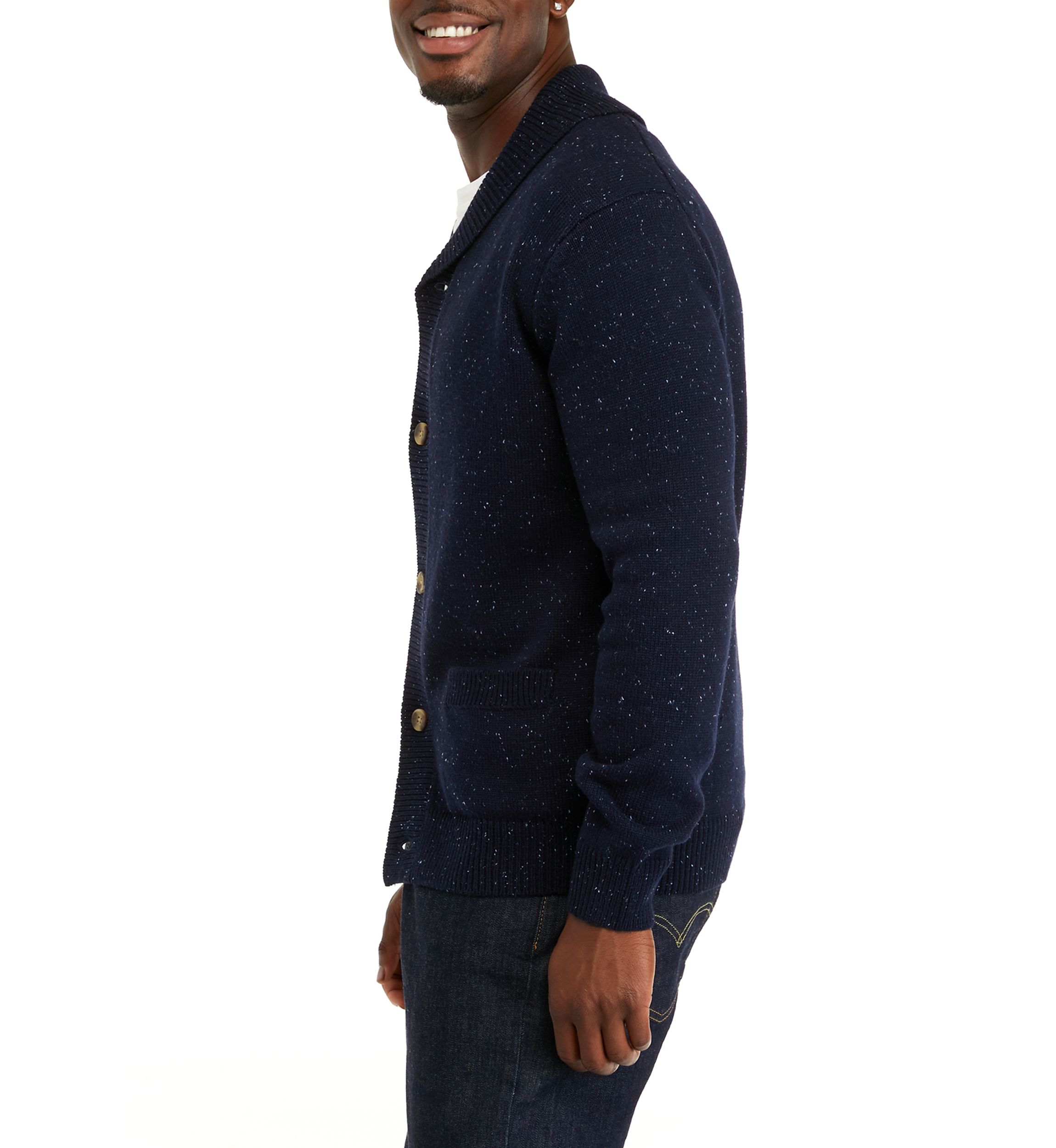 Donegal Solid Shawl Cardigan