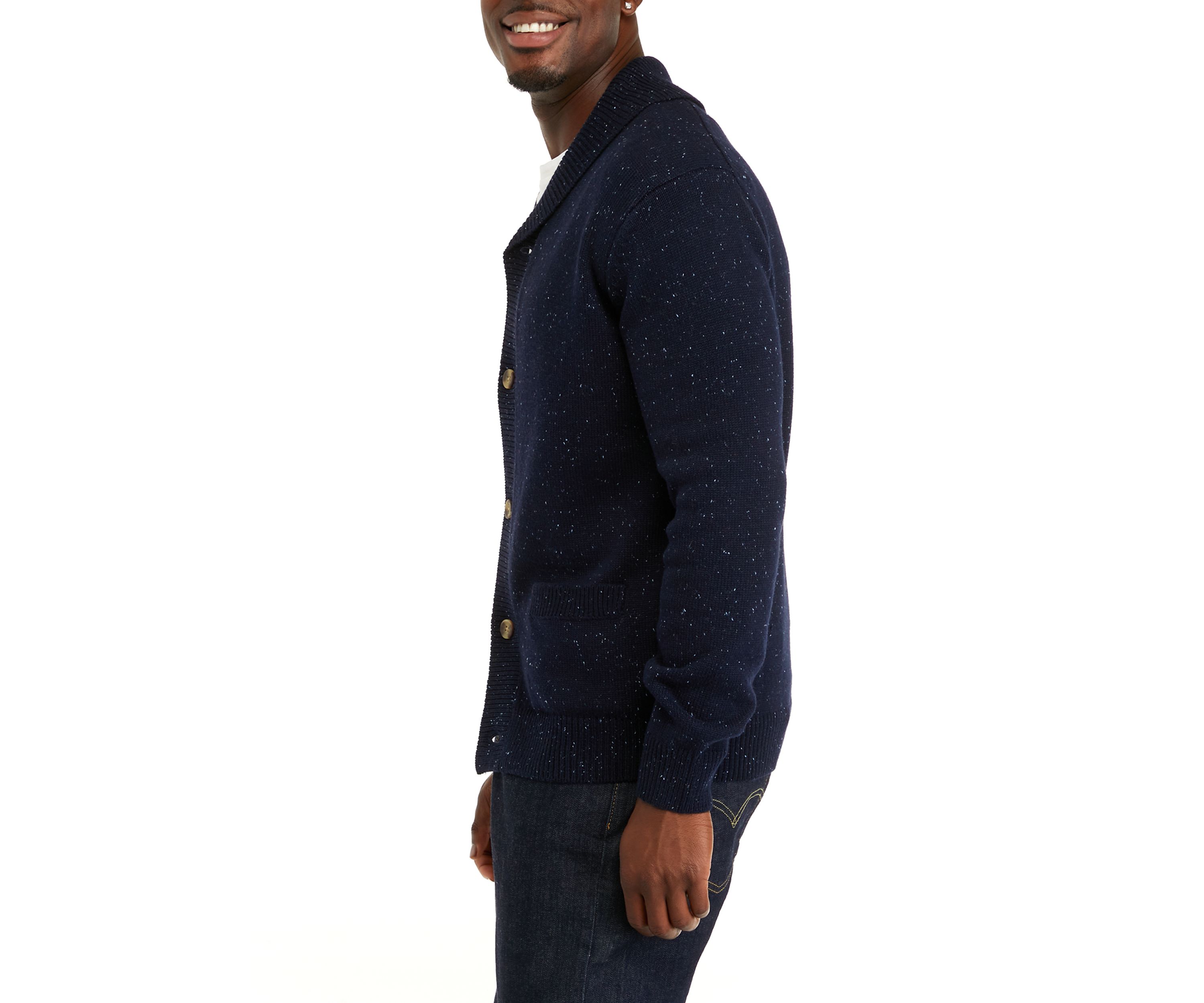 Donegal Solid Shawl Cardigan