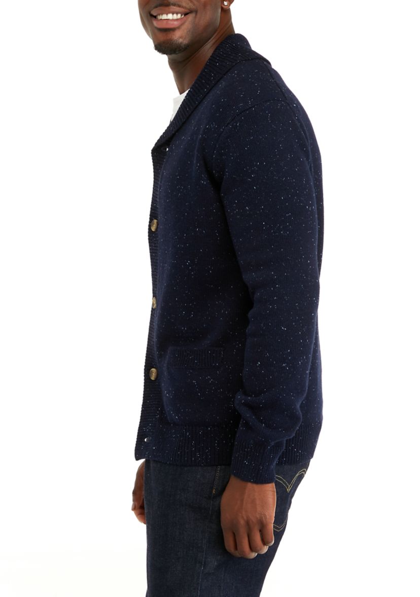 Donegal Solid Shawl Cardigan