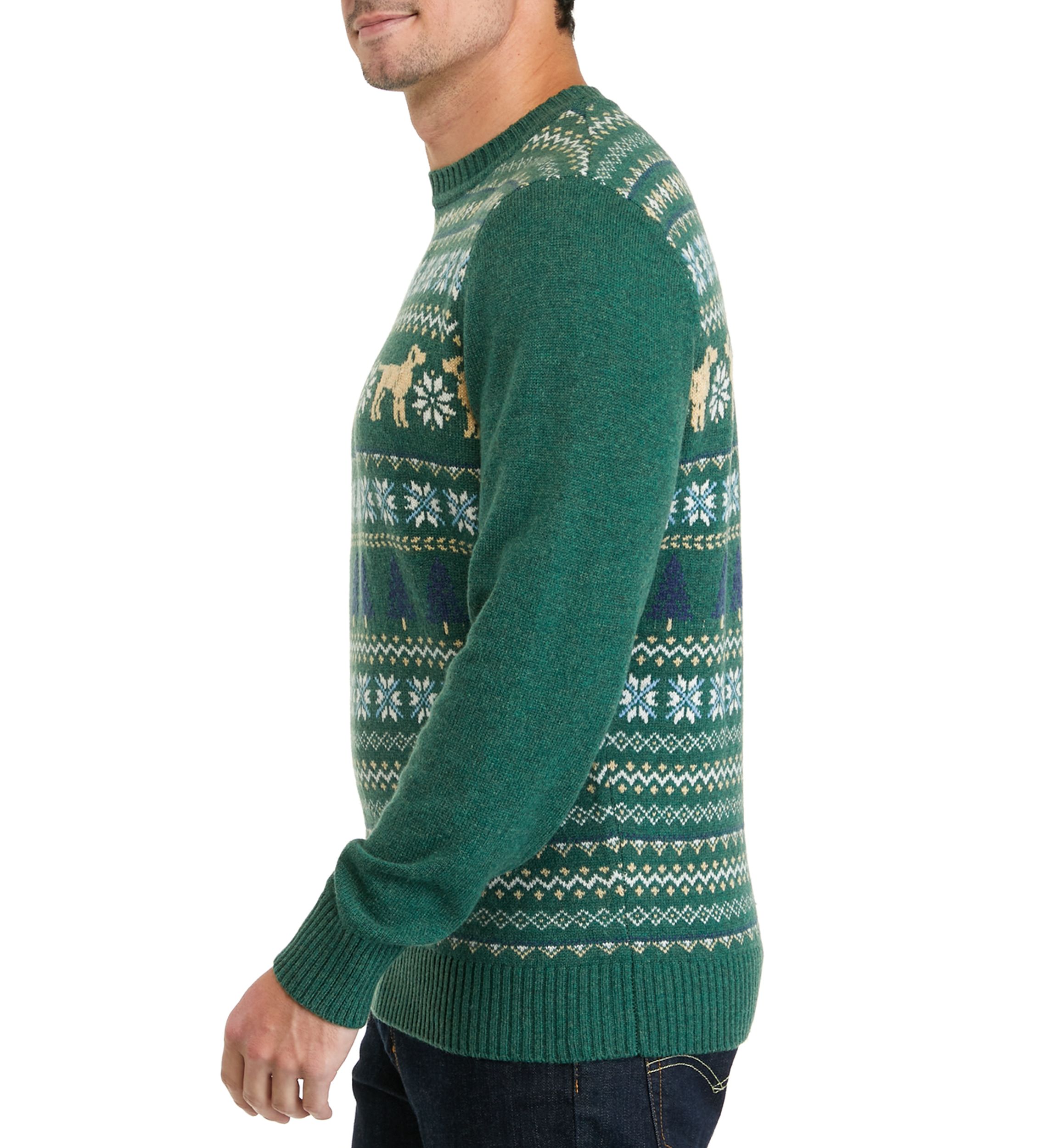 Mens Hound Fairisle Crew Neck Sweater