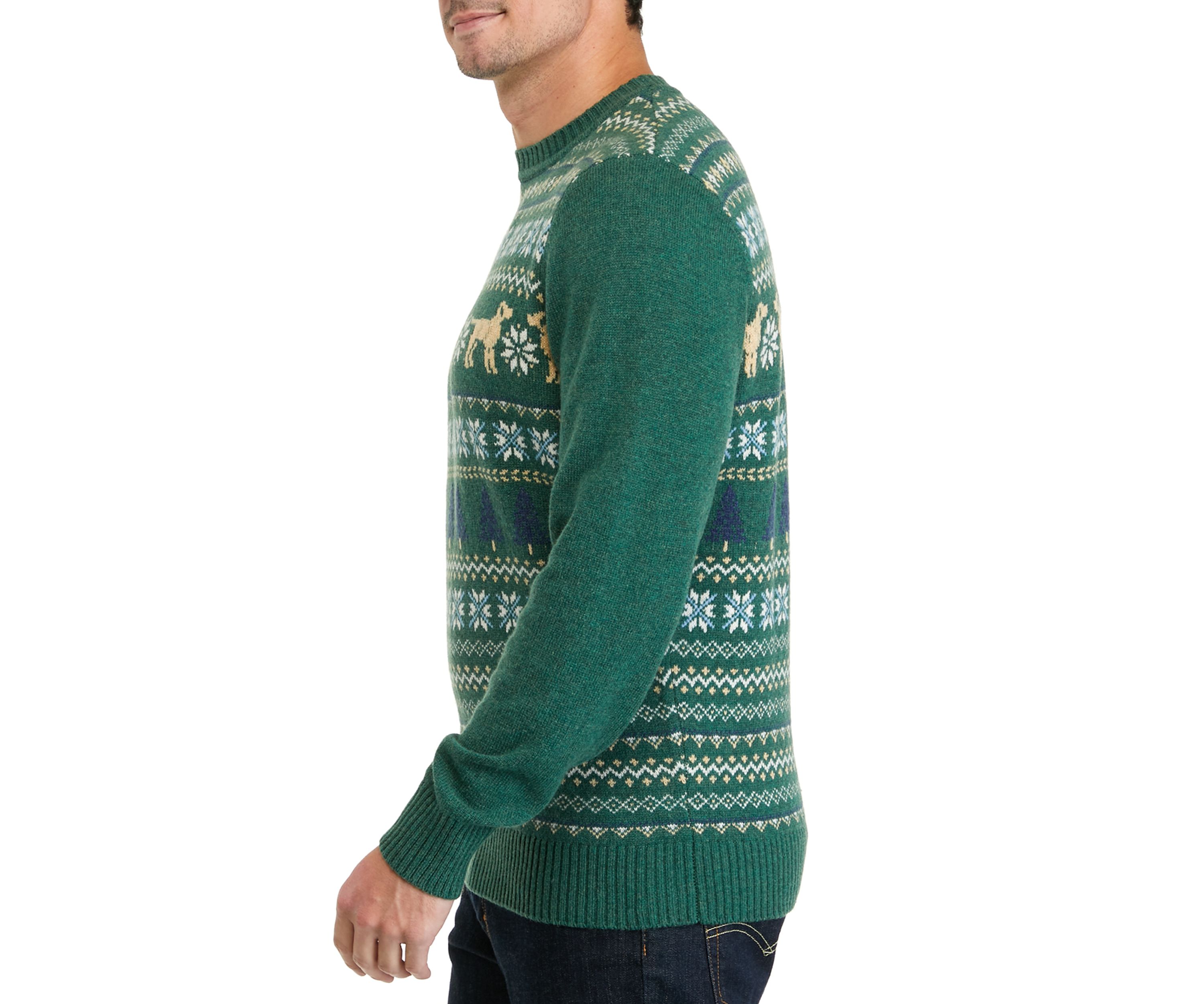 Mens Hound Fairisle Crew Neck Sweater