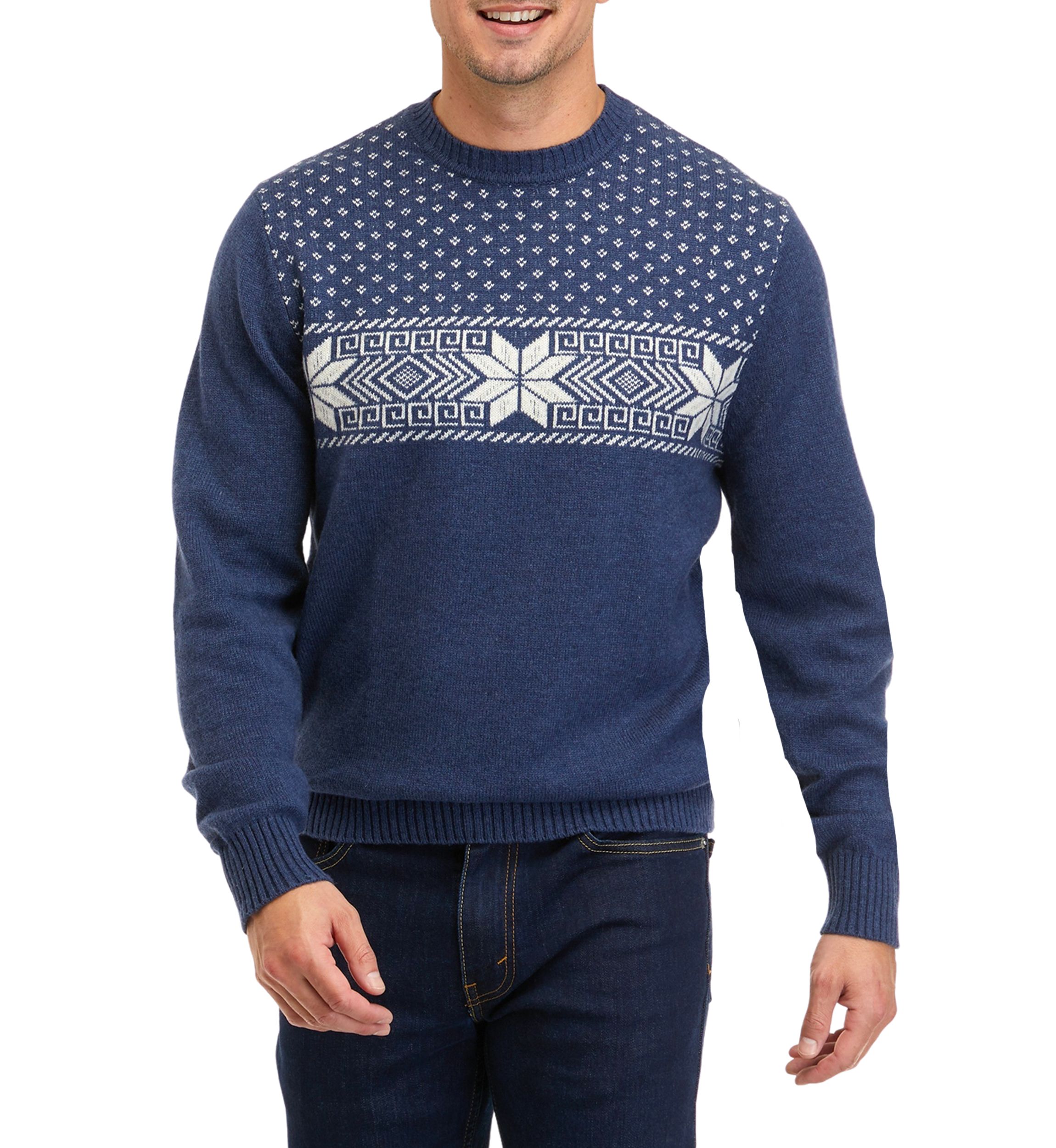 Snowflake Fairisle Crew Neck Sweater