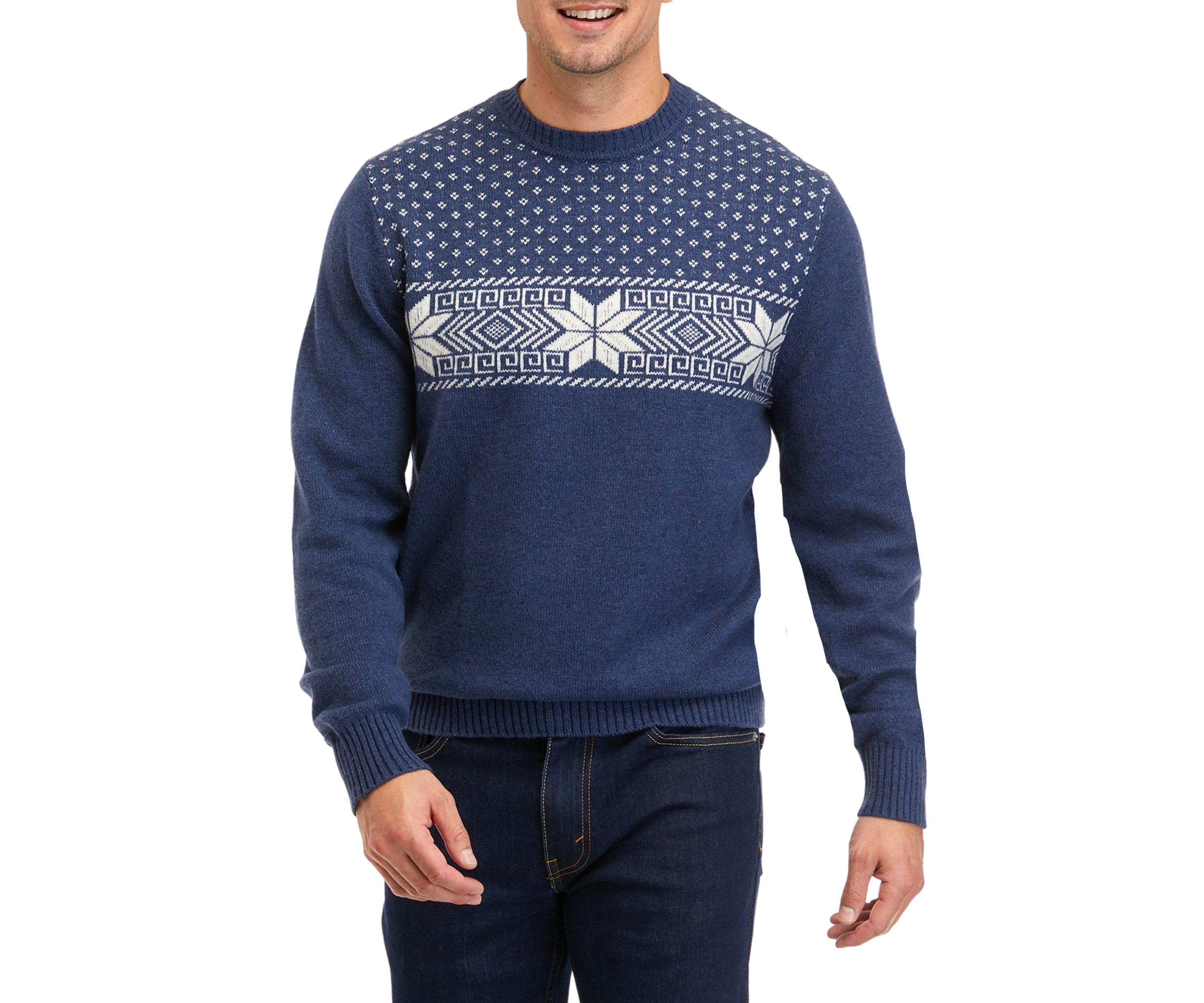Snowflake Fairisle Crew Neck Sweater