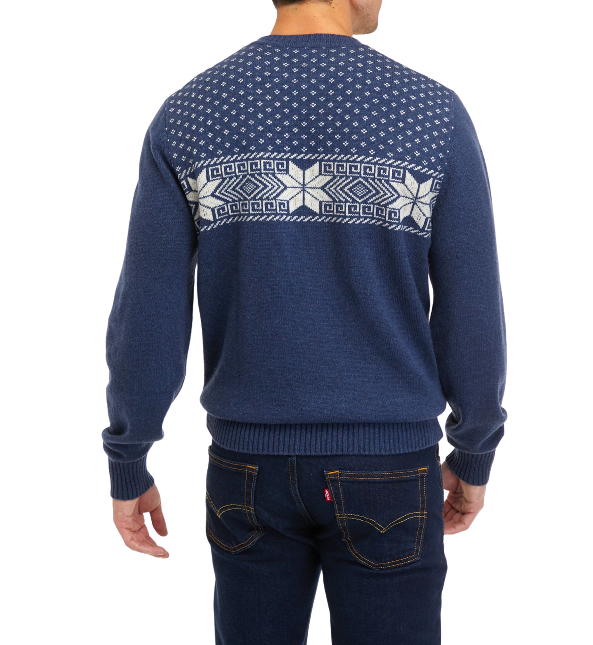 Snowflake Fairisle Crew Neck Sweater