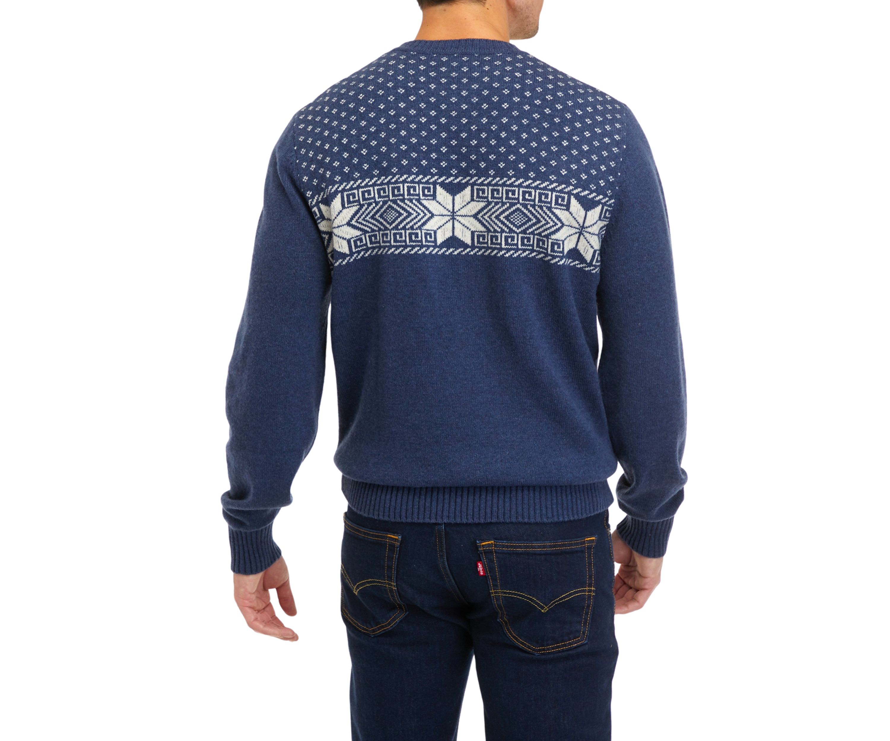 Snowflake Fairisle Crew Neck Sweater