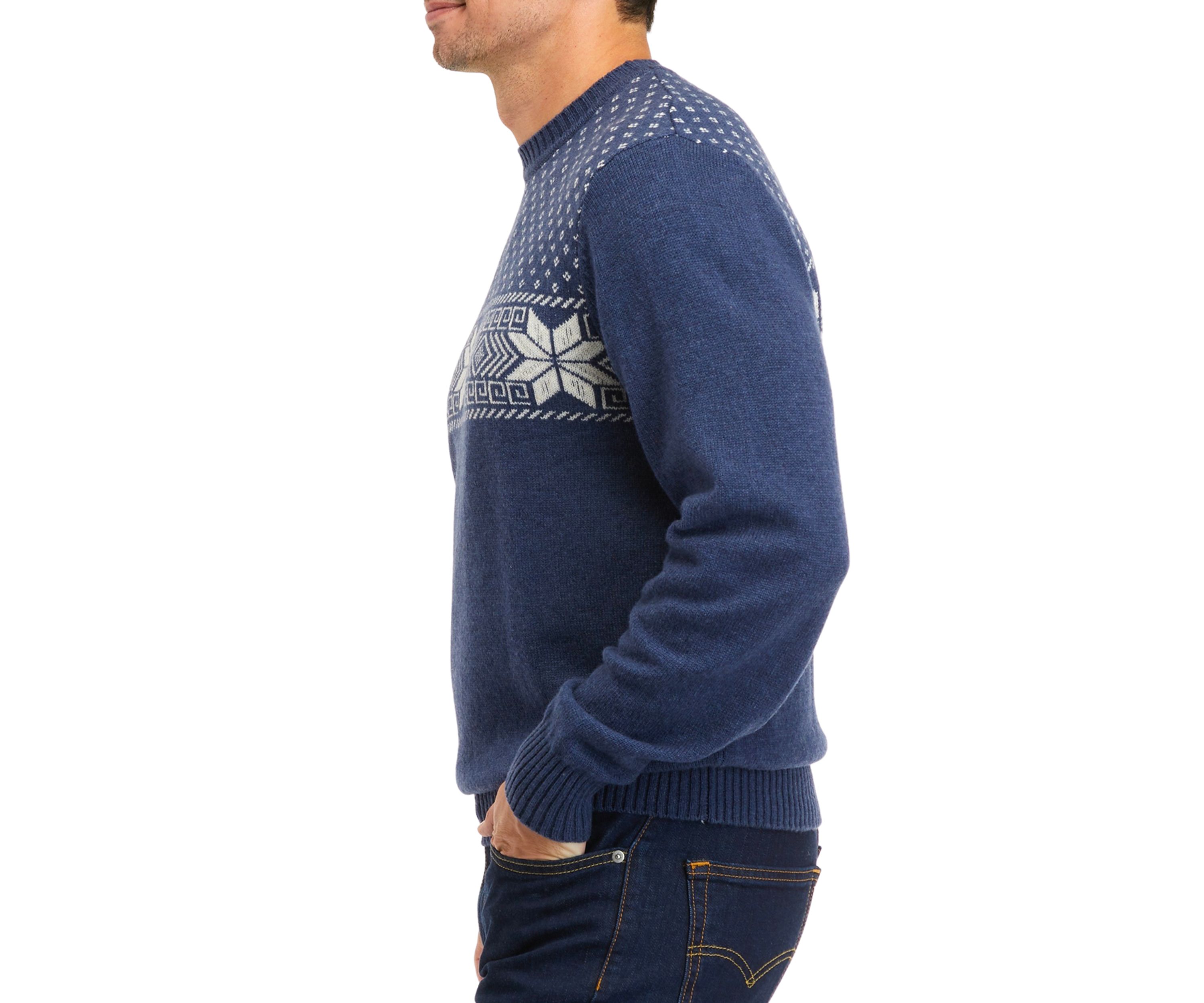 Snowflake Fairisle Crew Neck Sweater