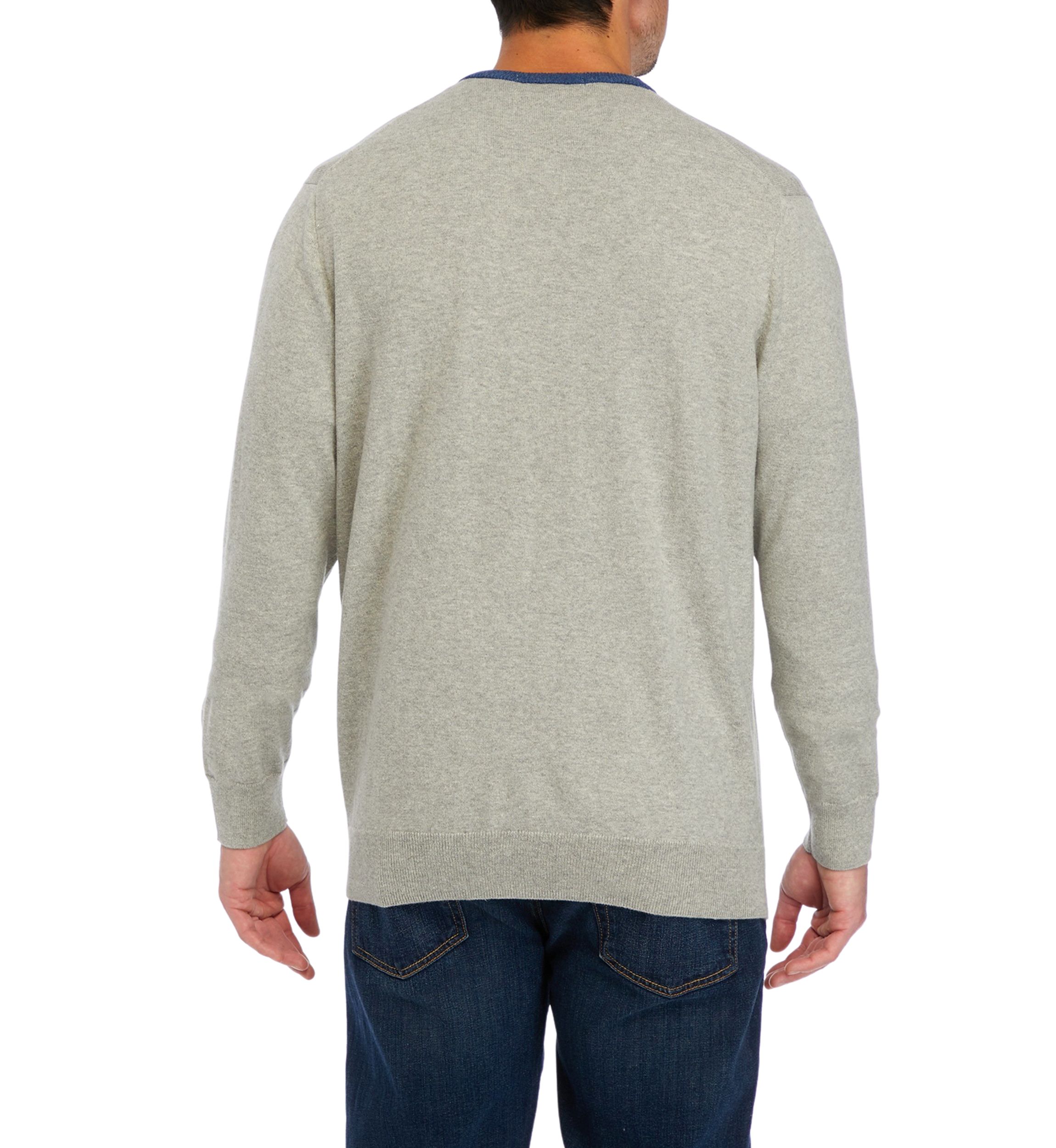 Mens Cotton Cash Cardigan Sweater