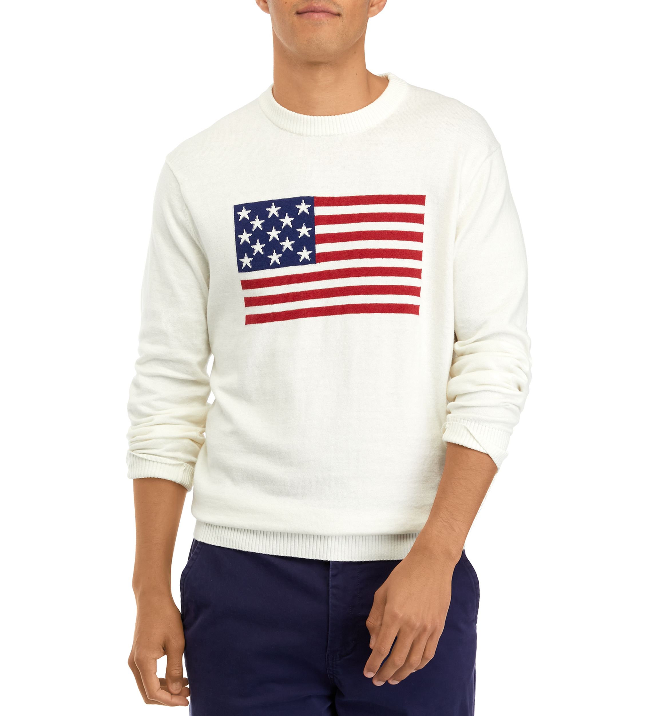 Flag Crew Neck Sweater