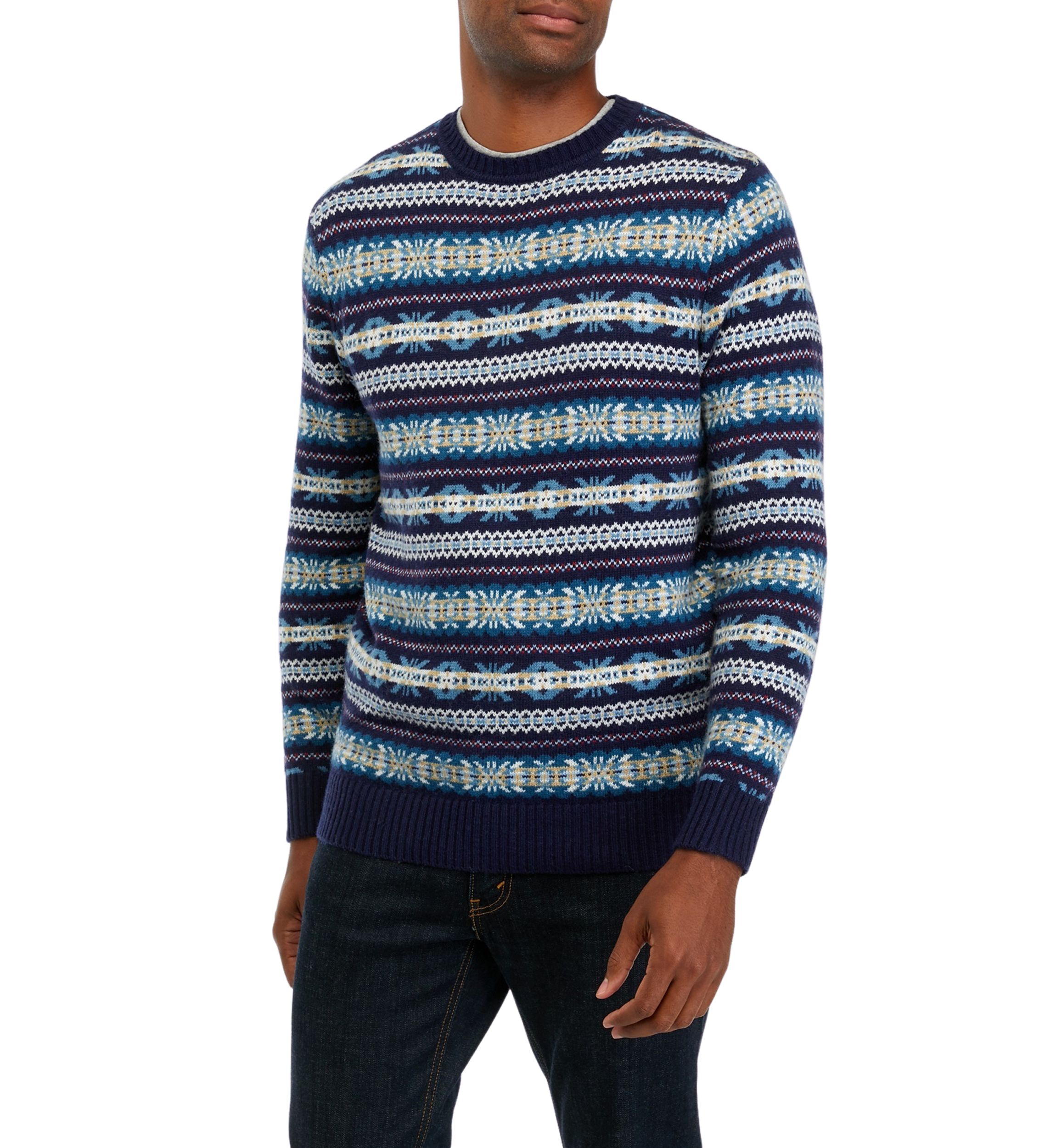 Wool Blend Fair Isle Sweater