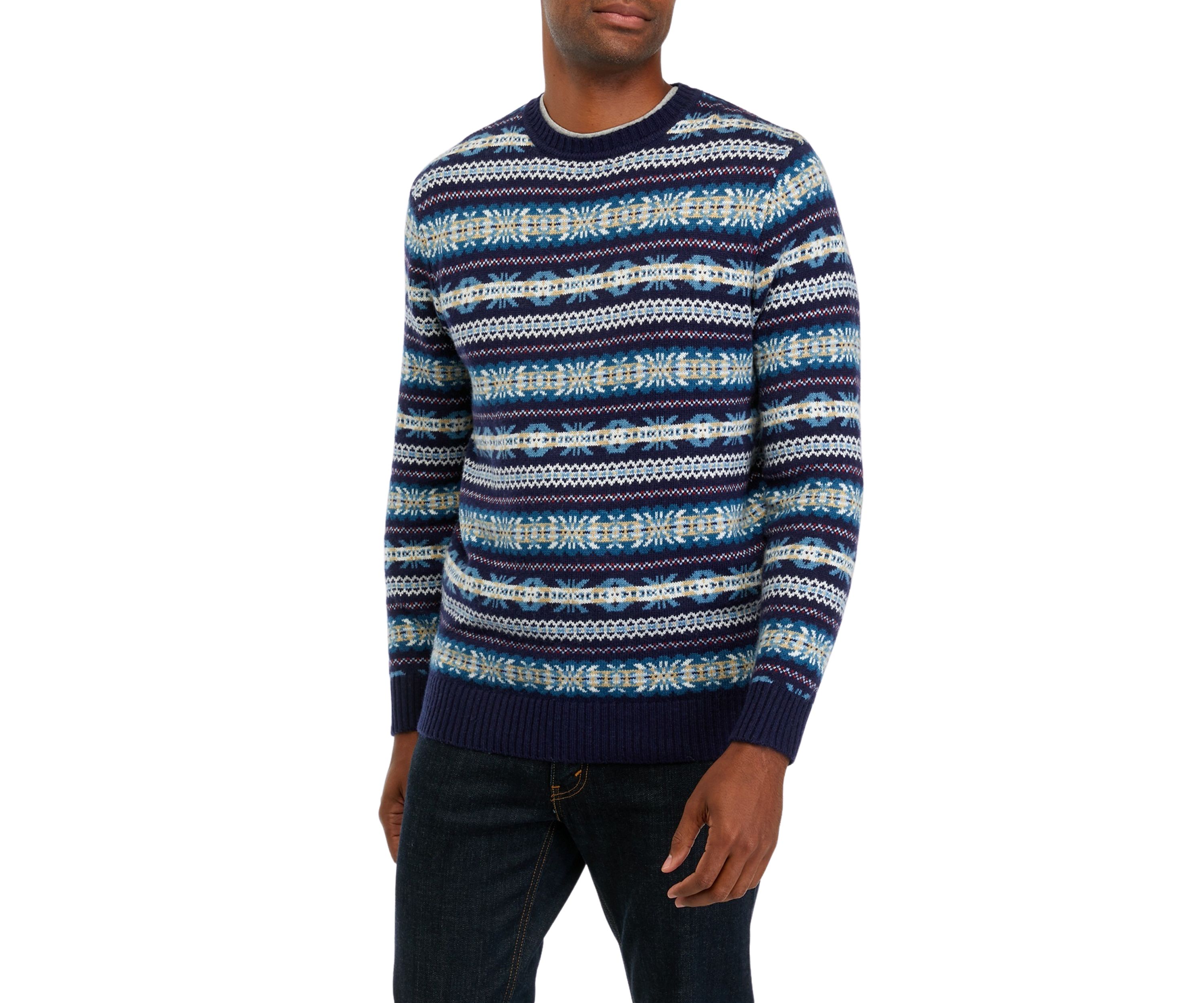 Wool Blend Fair Isle Sweater