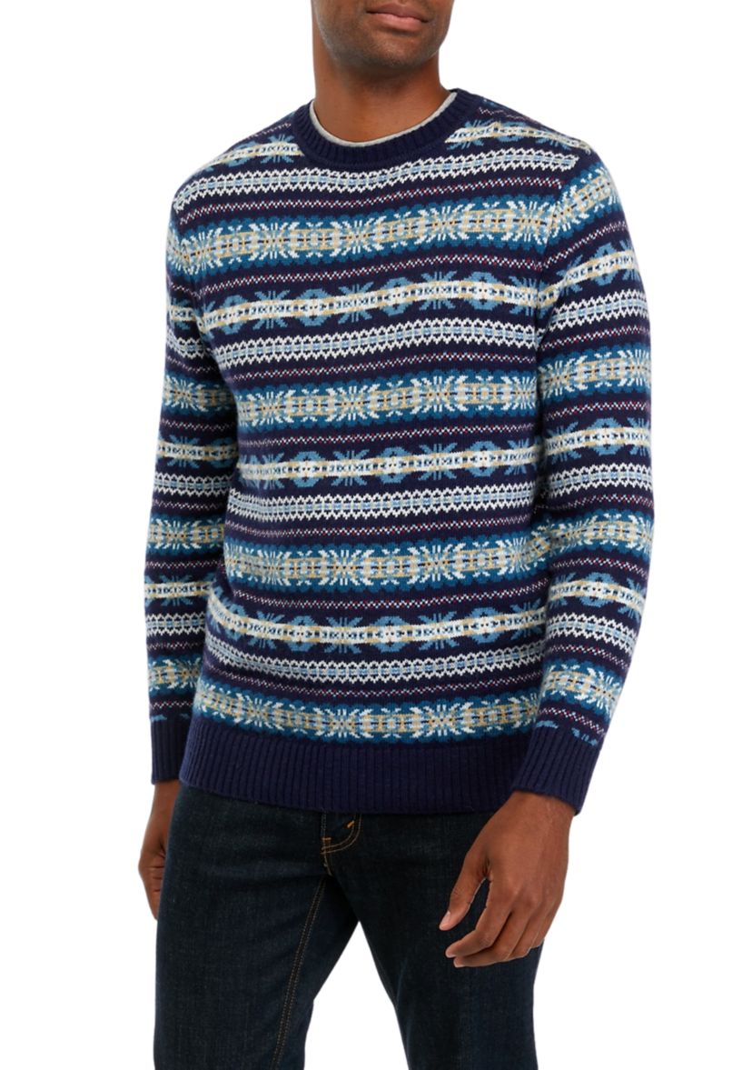 Wool Blend Fair Isle Sweater