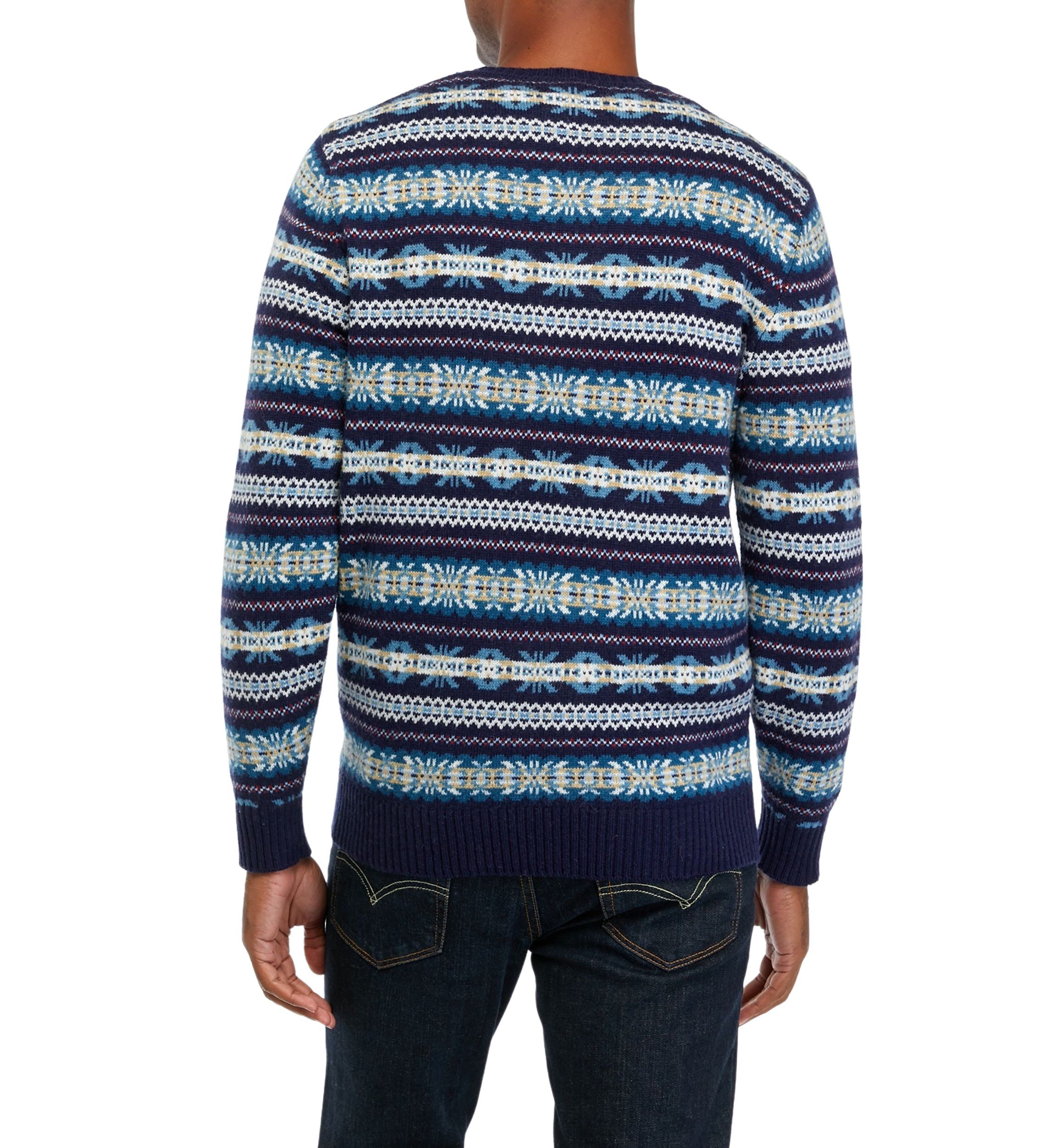 Wool Blend Fair Isle Sweater