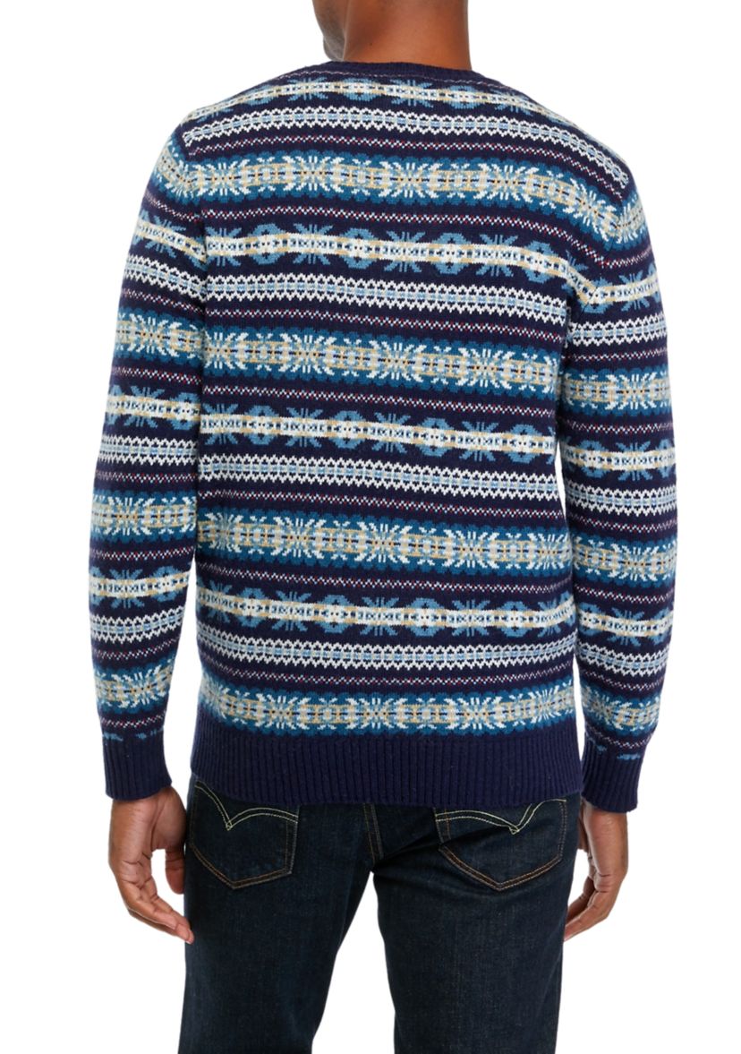 Wool Blend Fair Isle Sweater