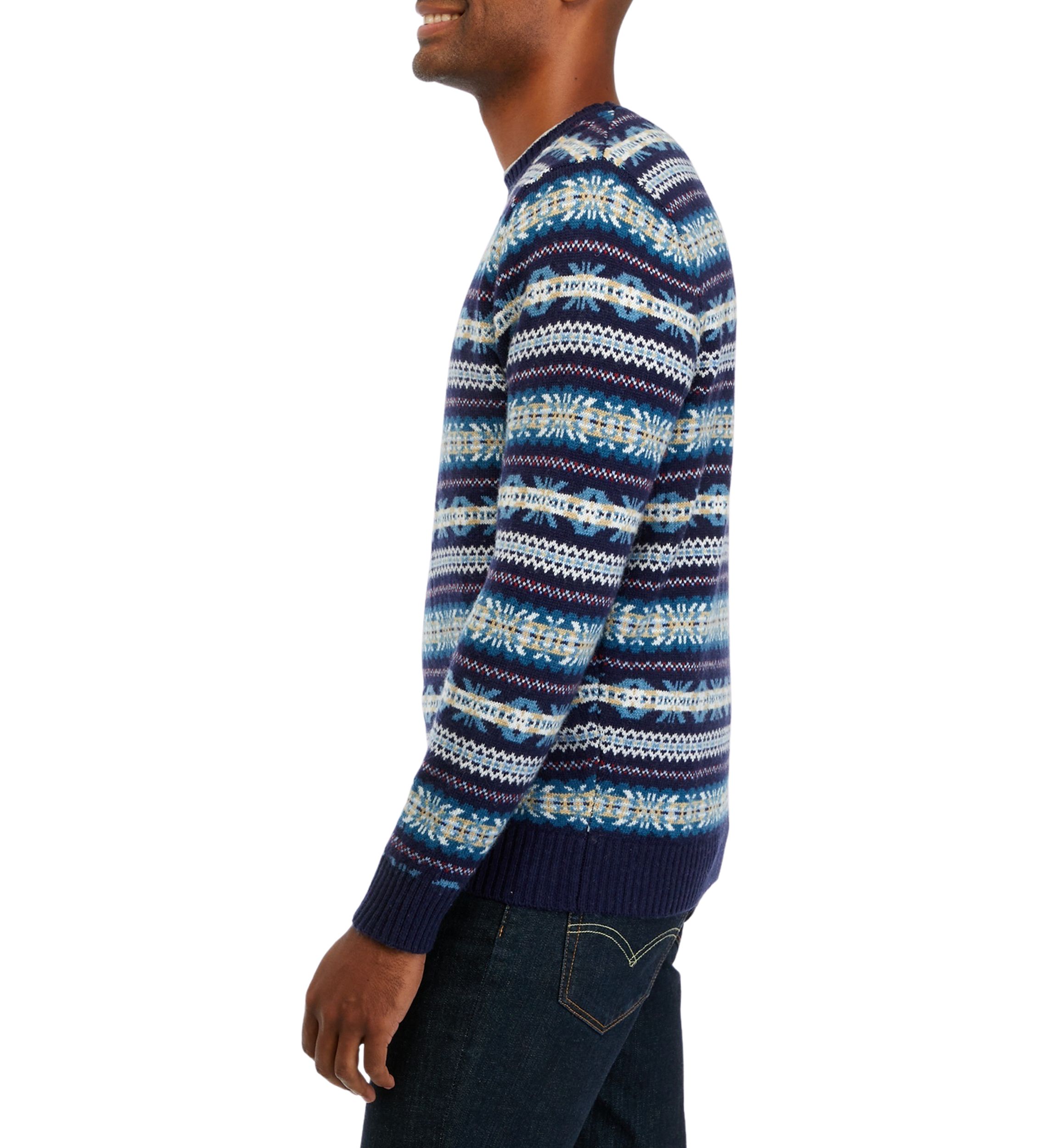 Wool Blend Fair Isle Sweater