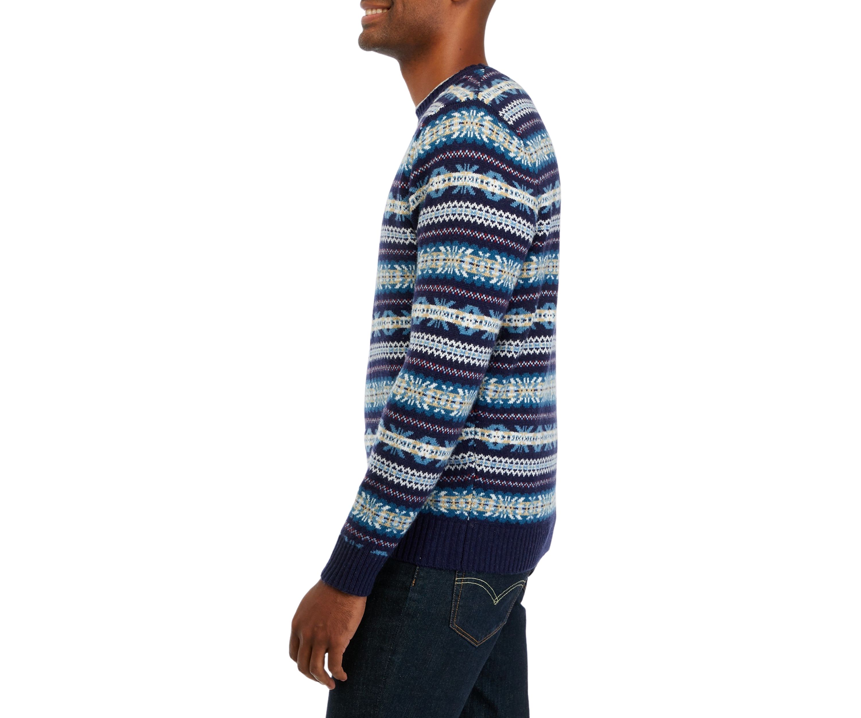 Wool Blend Fair Isle Sweater