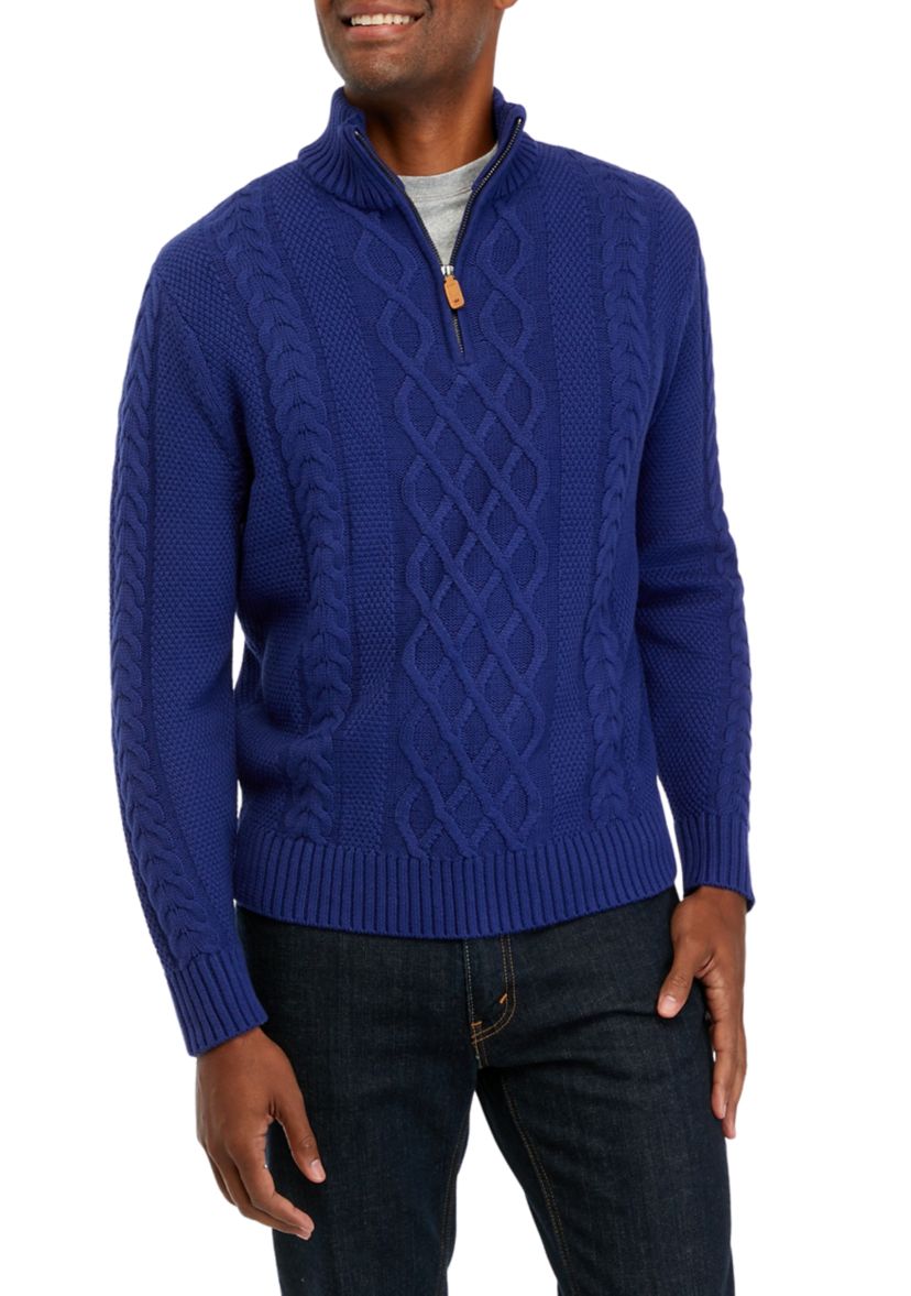 Cotton 1/4 Zip Pullover