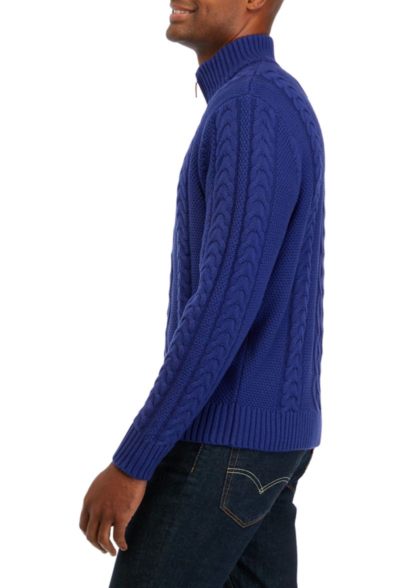 Cotton 1/4 Zip Pullover
